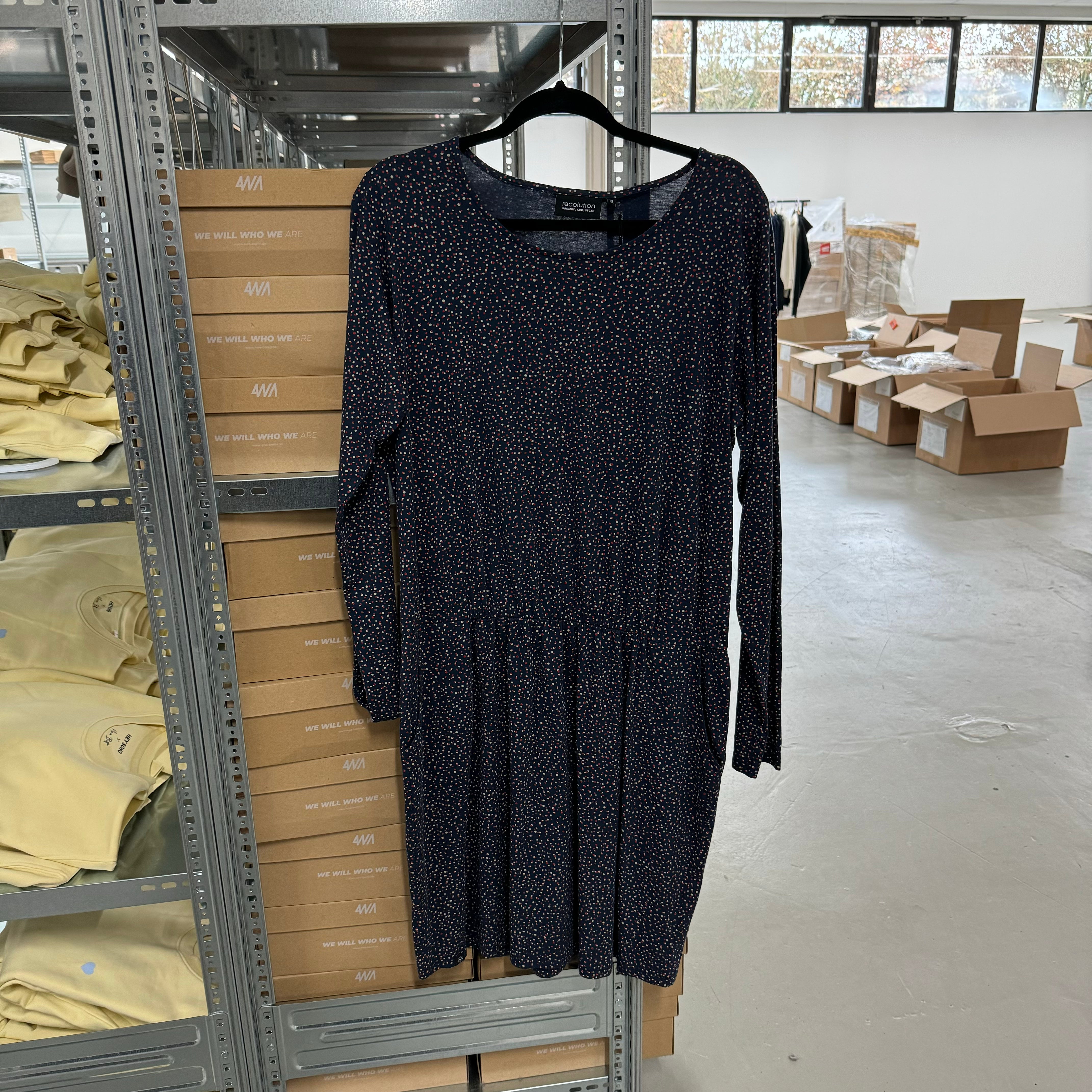 recolution Kleid "City Lights" - Dunkelblau / M