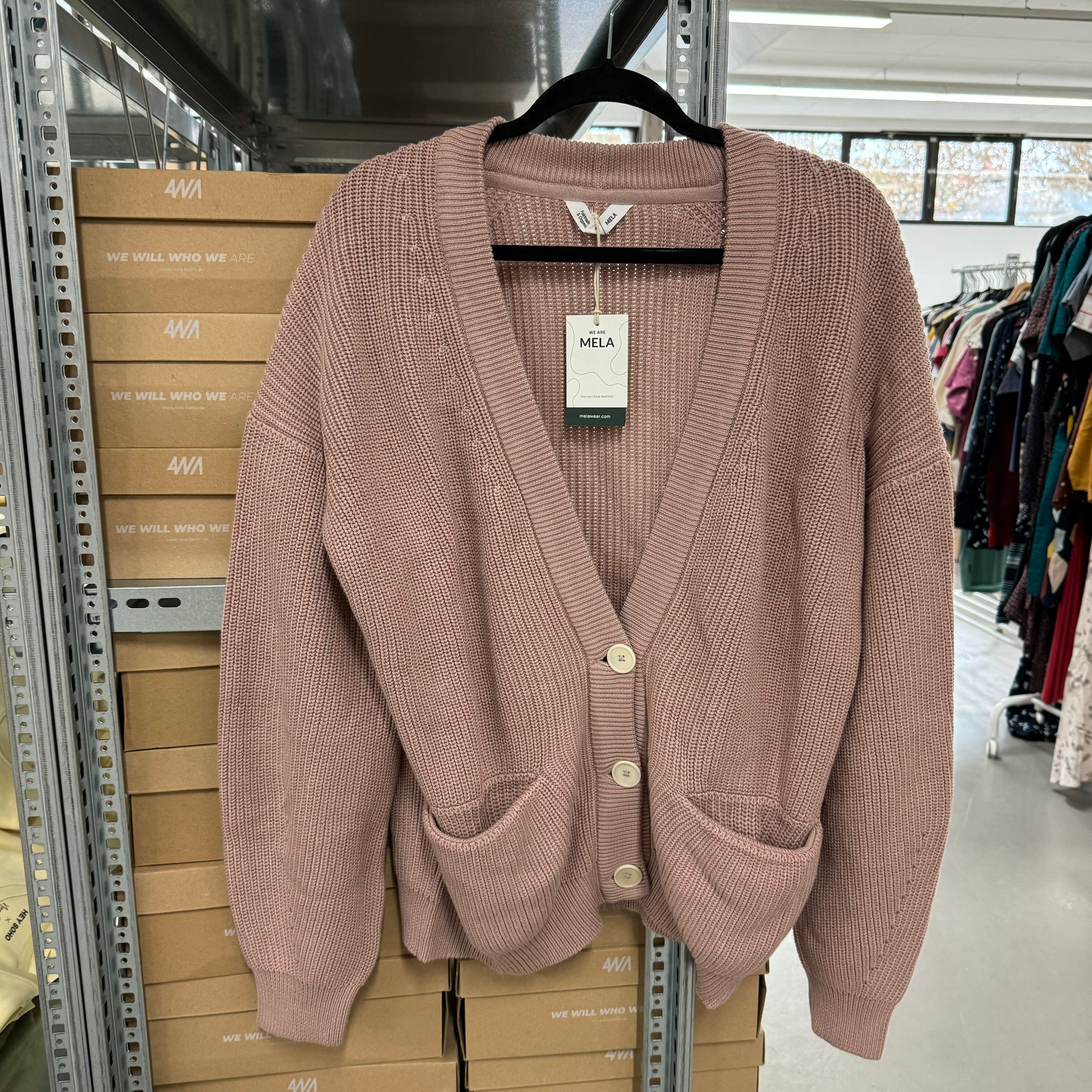 MELAWEAR Strickjacke "ARTHA" - Rosa / XL