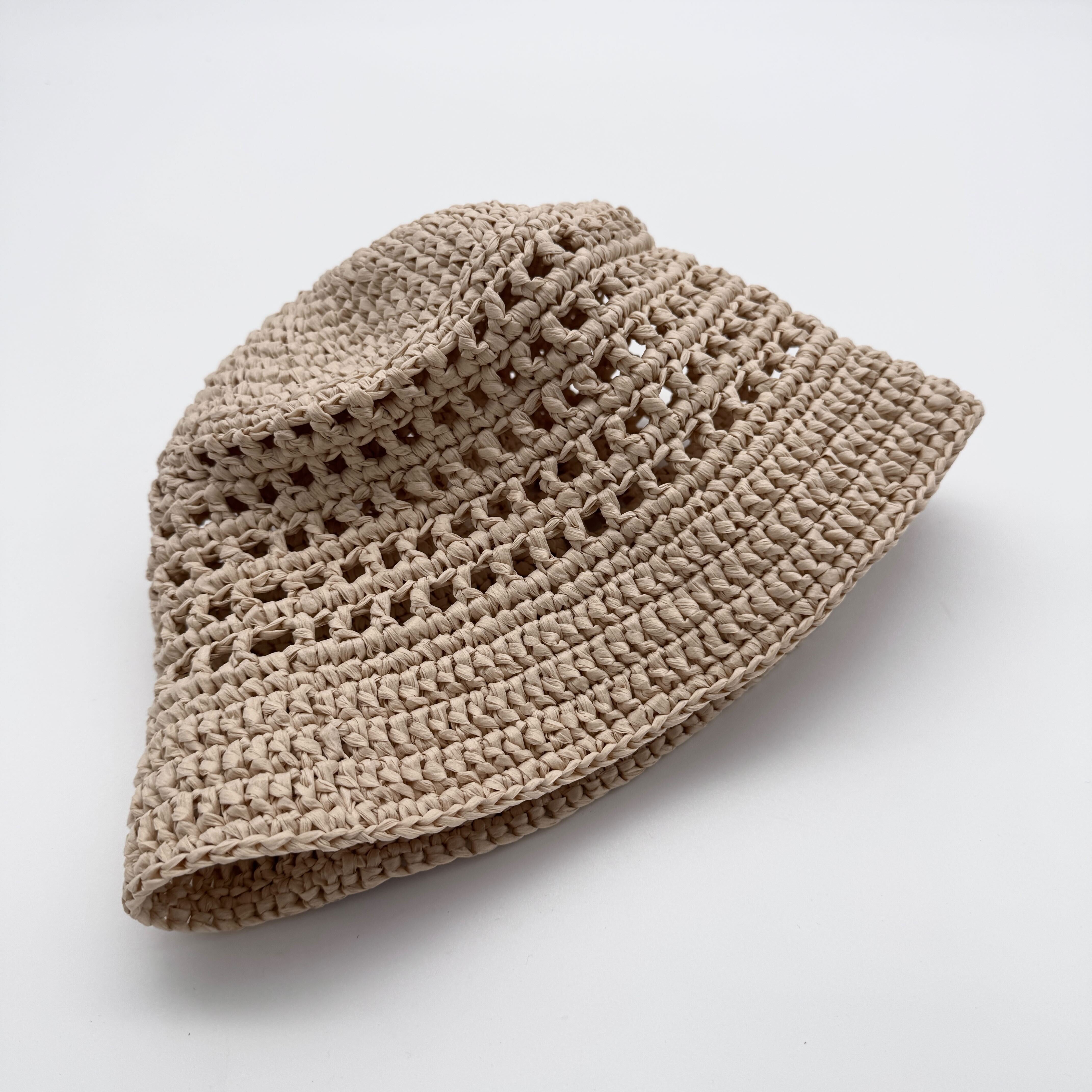 Espadrij l´originale Damen Hut "RAPHIA HAT CROCHET" One Size Nature