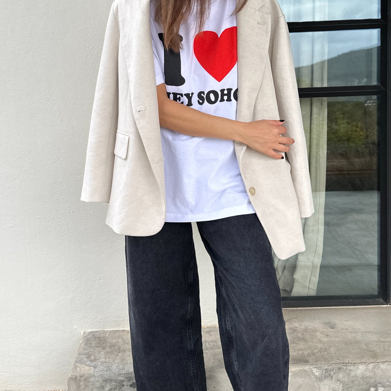 hey soho T-Shirt "I love Hey Soho" Weiß