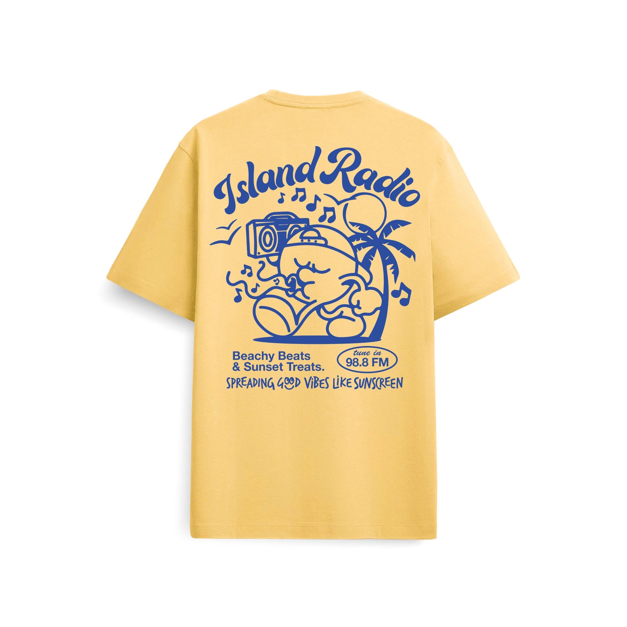 On Vacation T-Shirt "Island Radio" XS Yellow