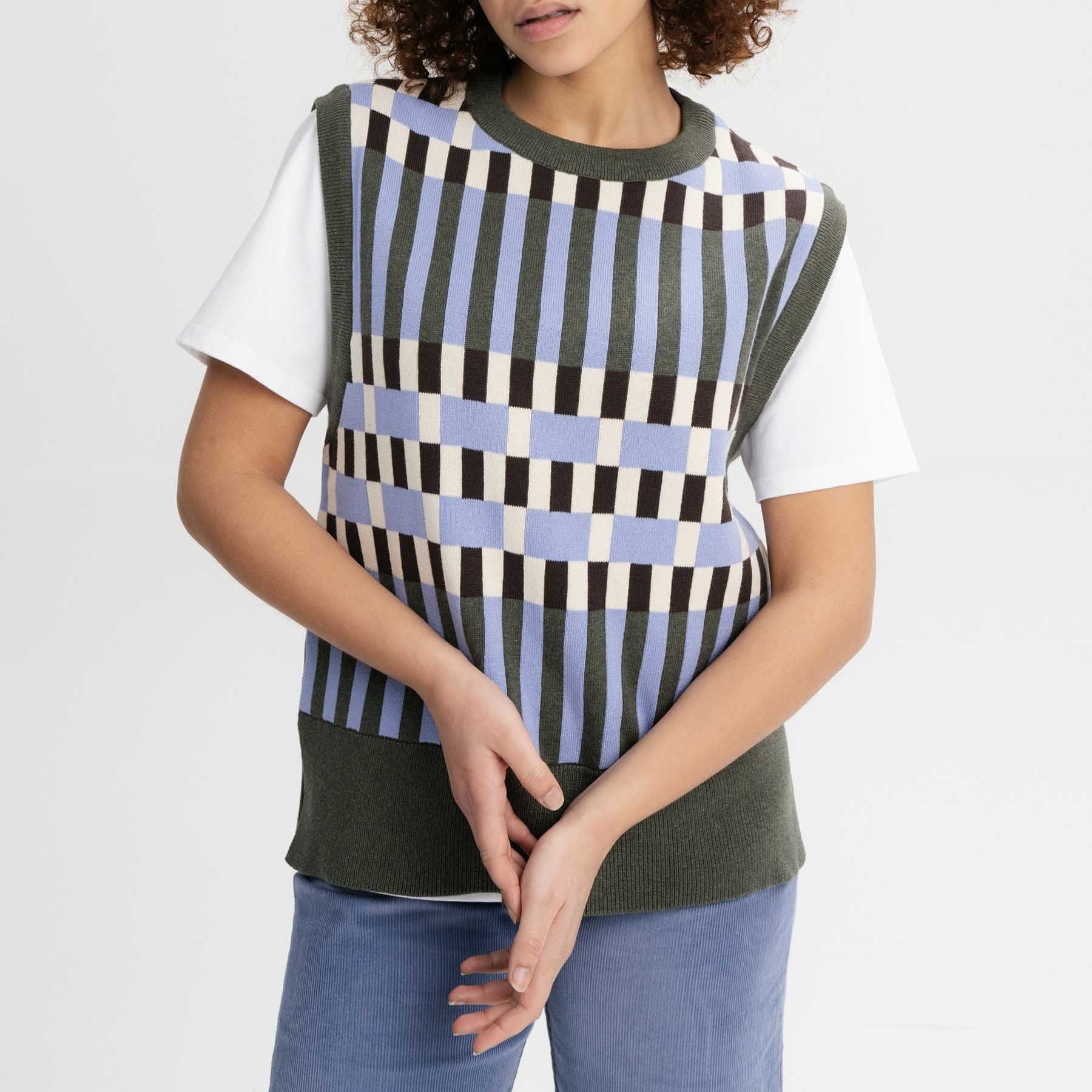 MELA Damen Jacquard Strick Pullunder "JAMUNA"