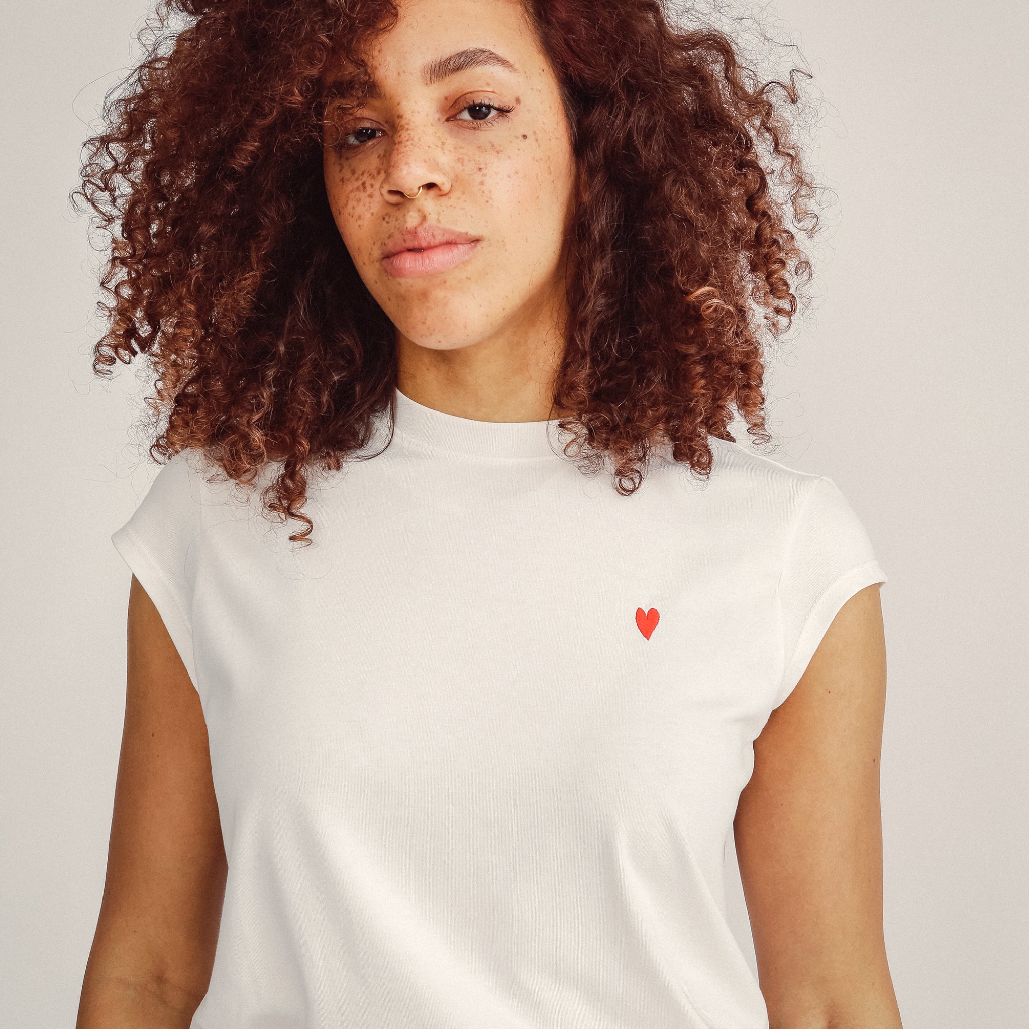 Jutelaune T-Shirt "Heart" Ivory