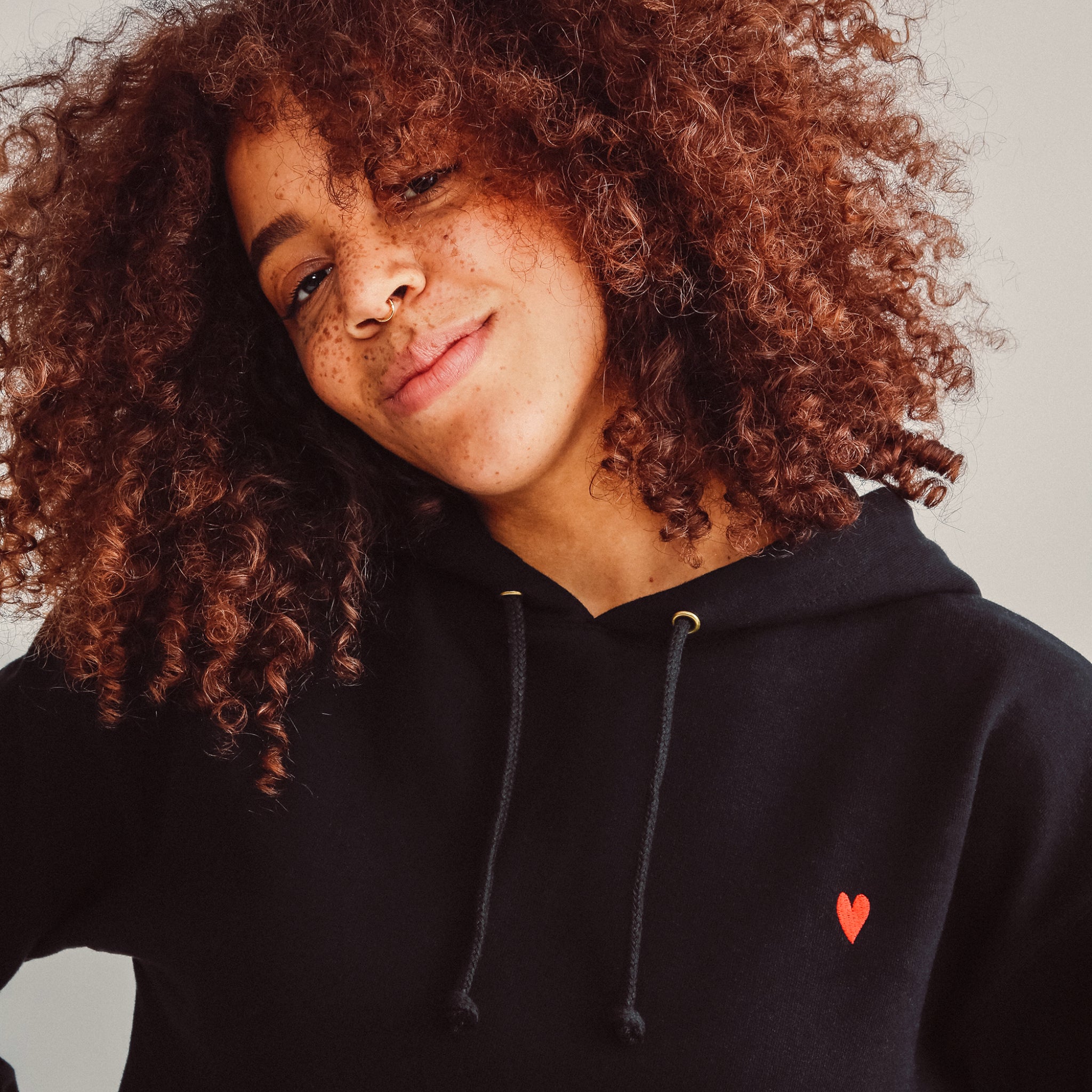 Jutelaune Hoodie "Heart" Black