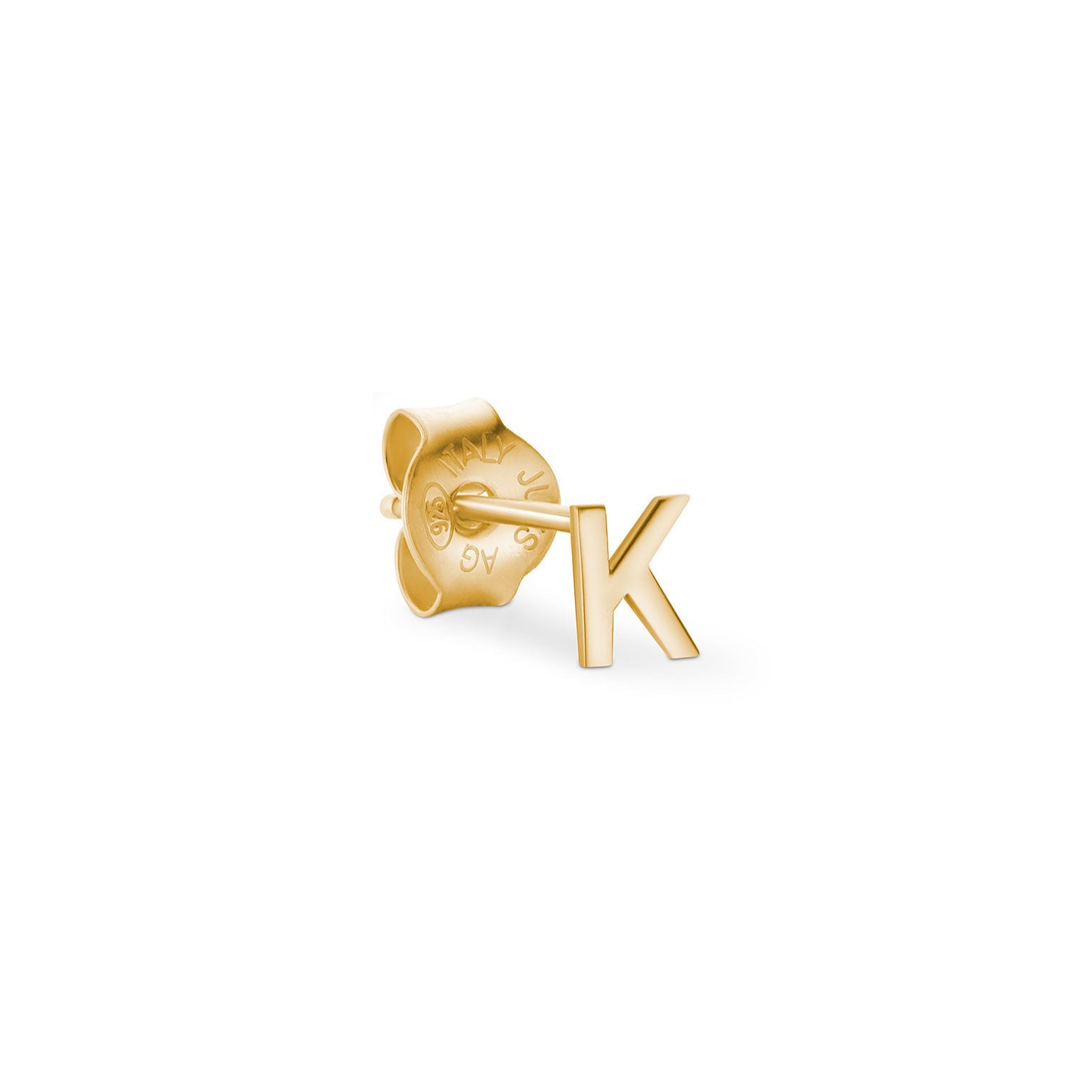 Jukserei Ohrstecker "LETTER" Gold K