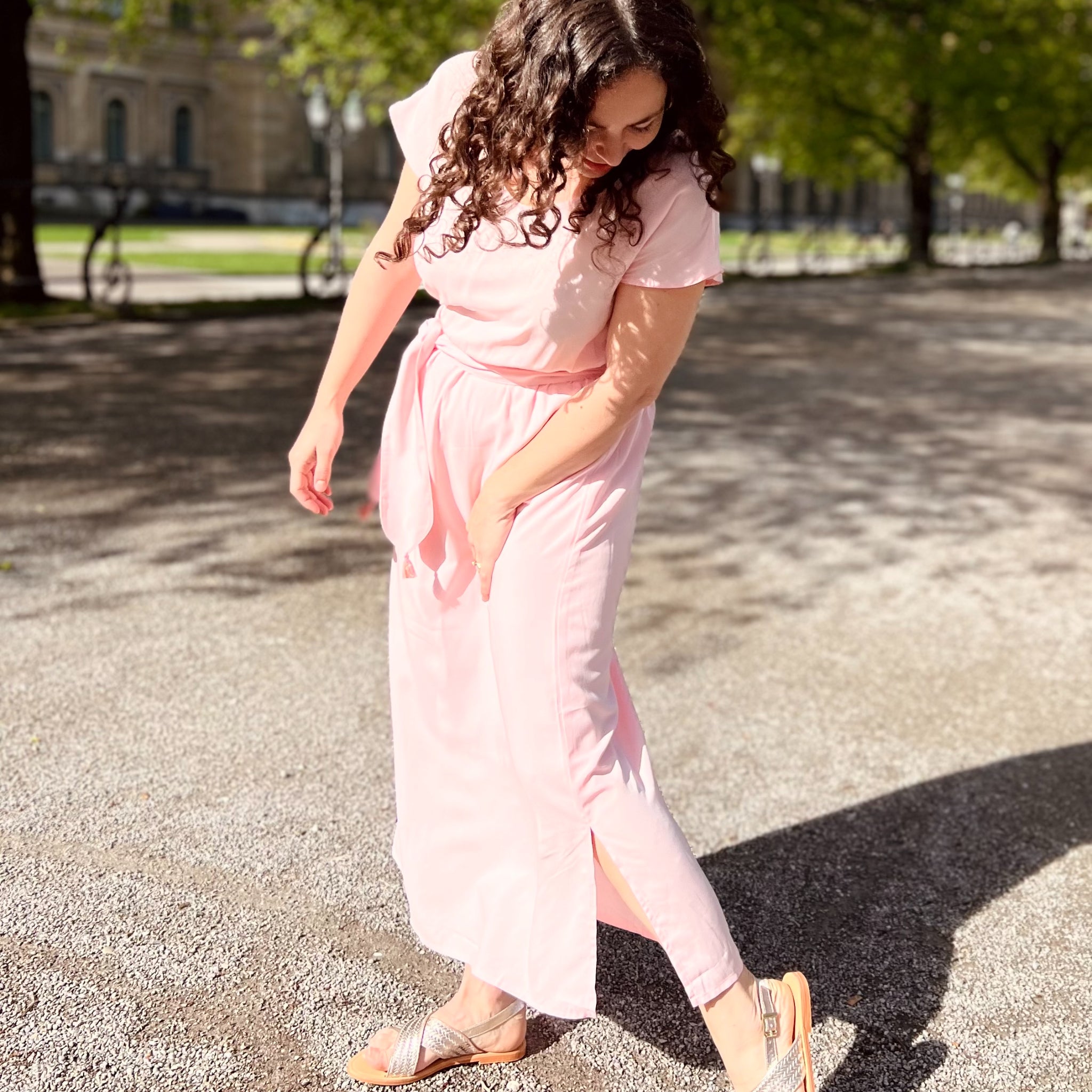 ME&MAY Midikleid "Floride" Nude