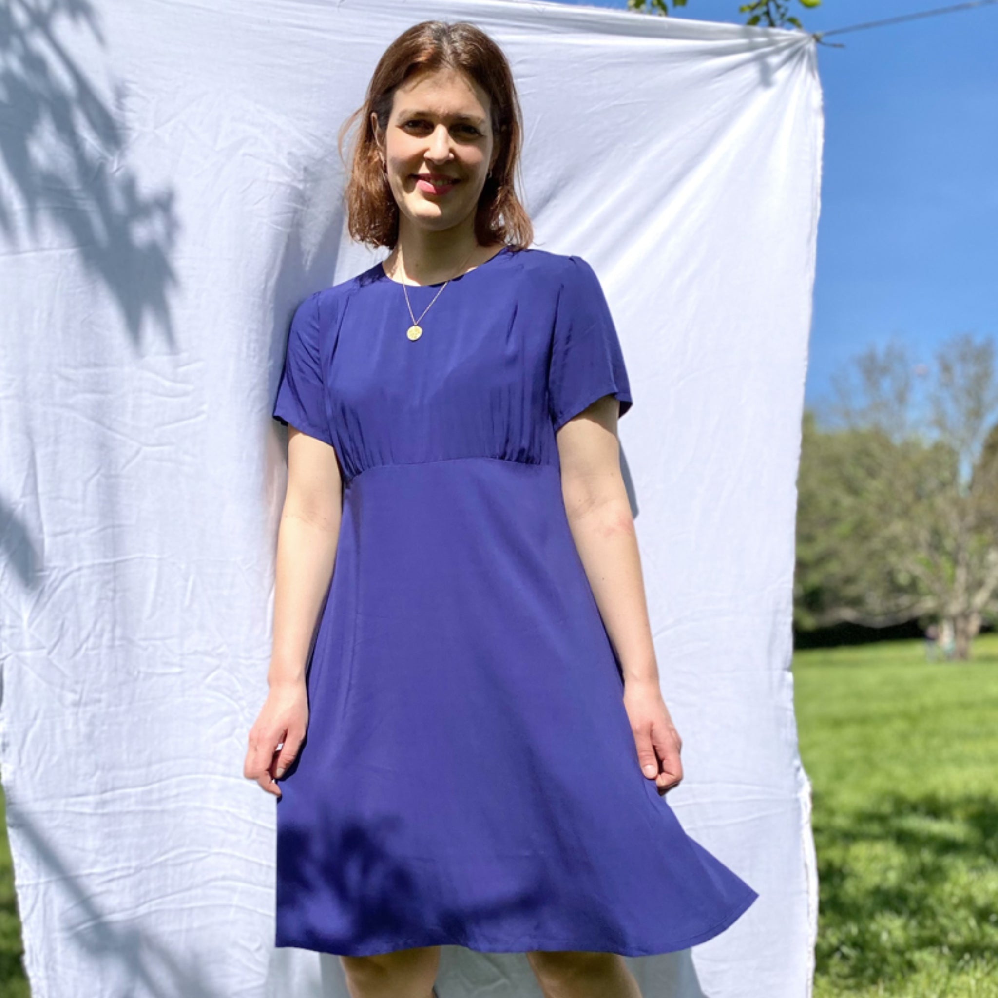 ME&MAY Kleid "Kamelie" Deep Sea