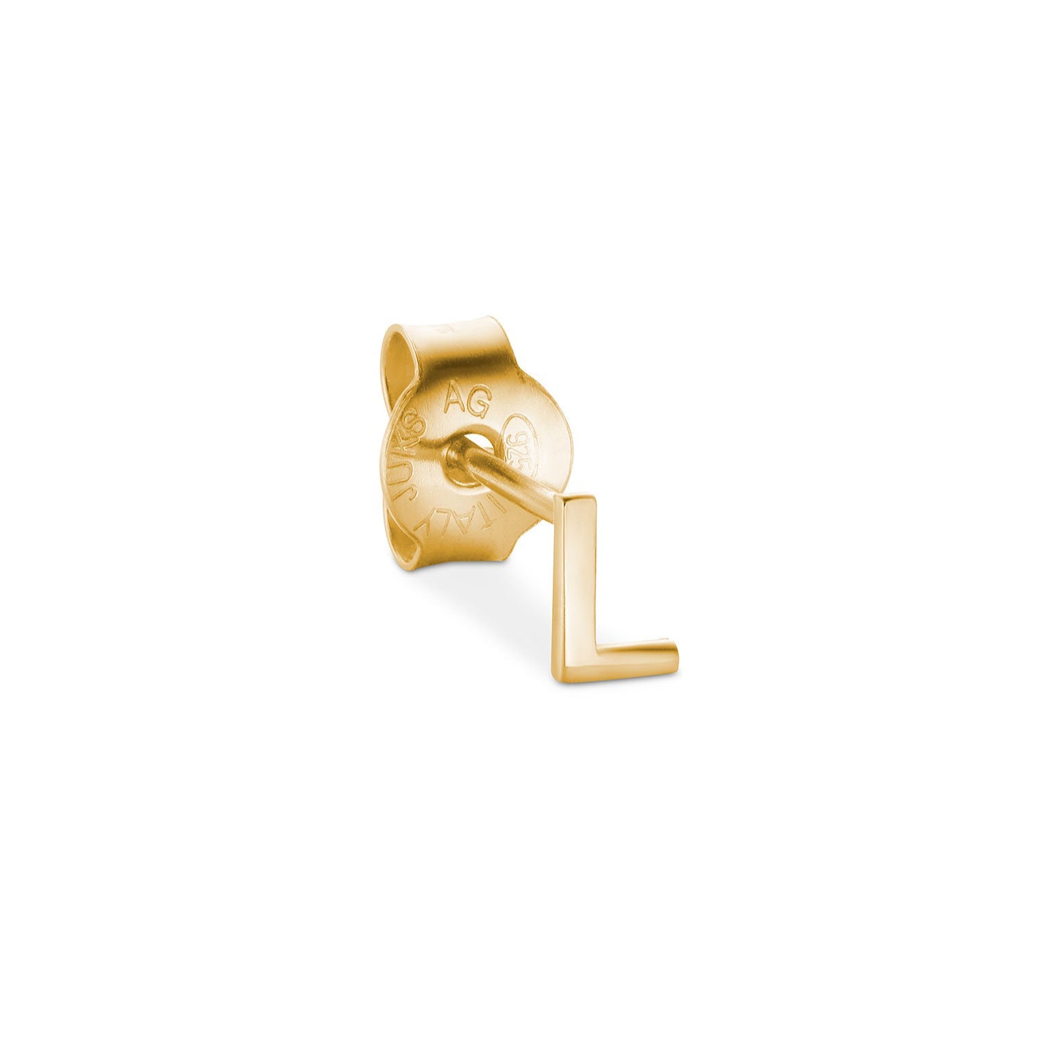 Jukserei Ohrstecker "LETTER" Gold L