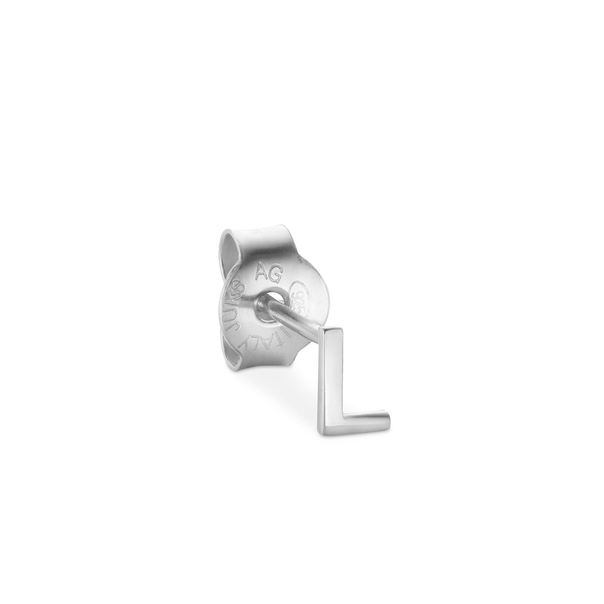Jukserei Ohrstecker "LETTER" Silber L