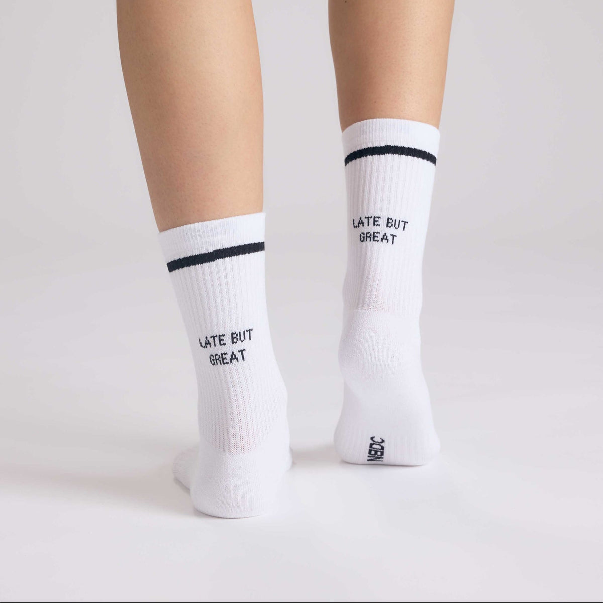 No Bad Days Club Statement Socken "LATE BUT GREAT"