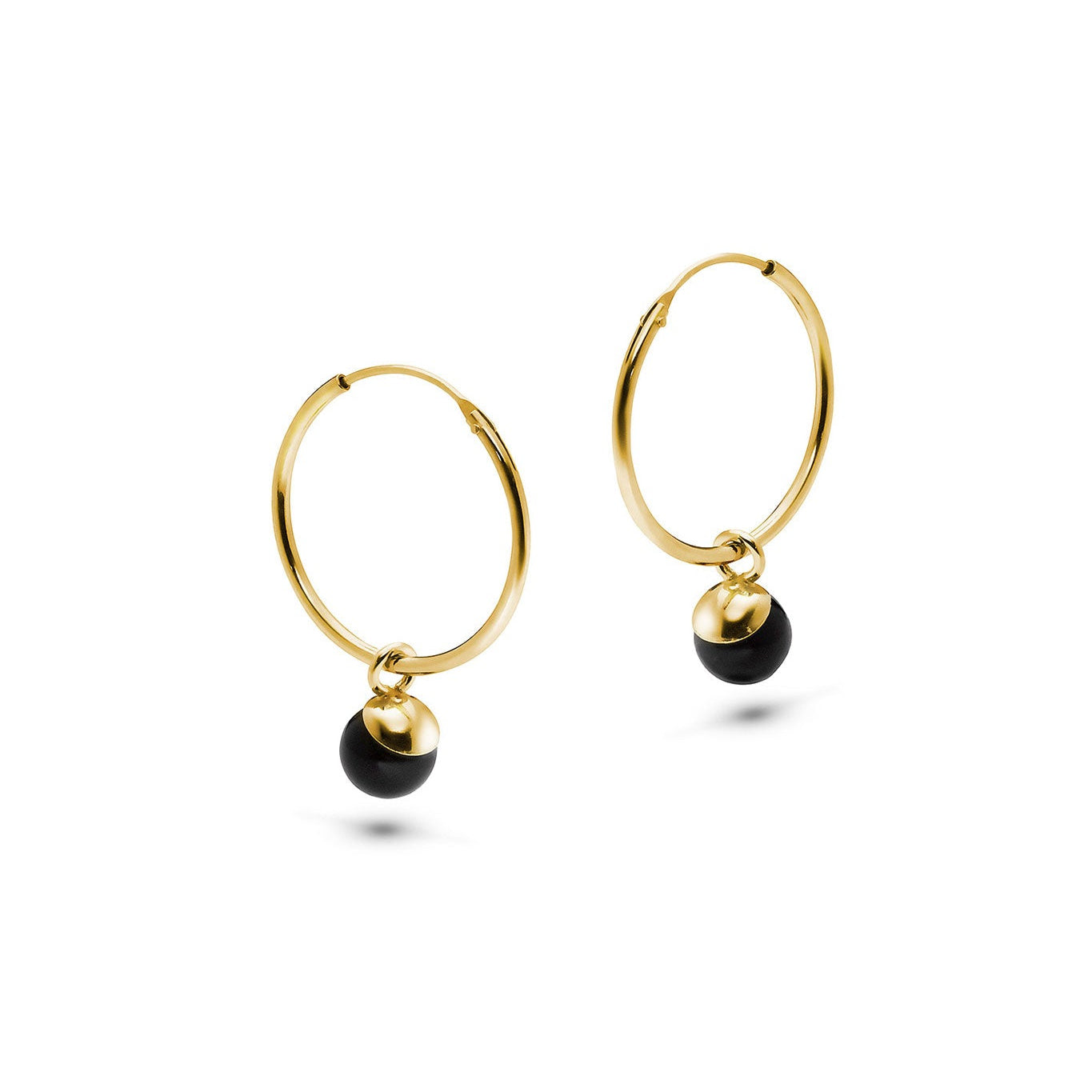 Jukserei Ohrringe "Lea Charm" Gold Black