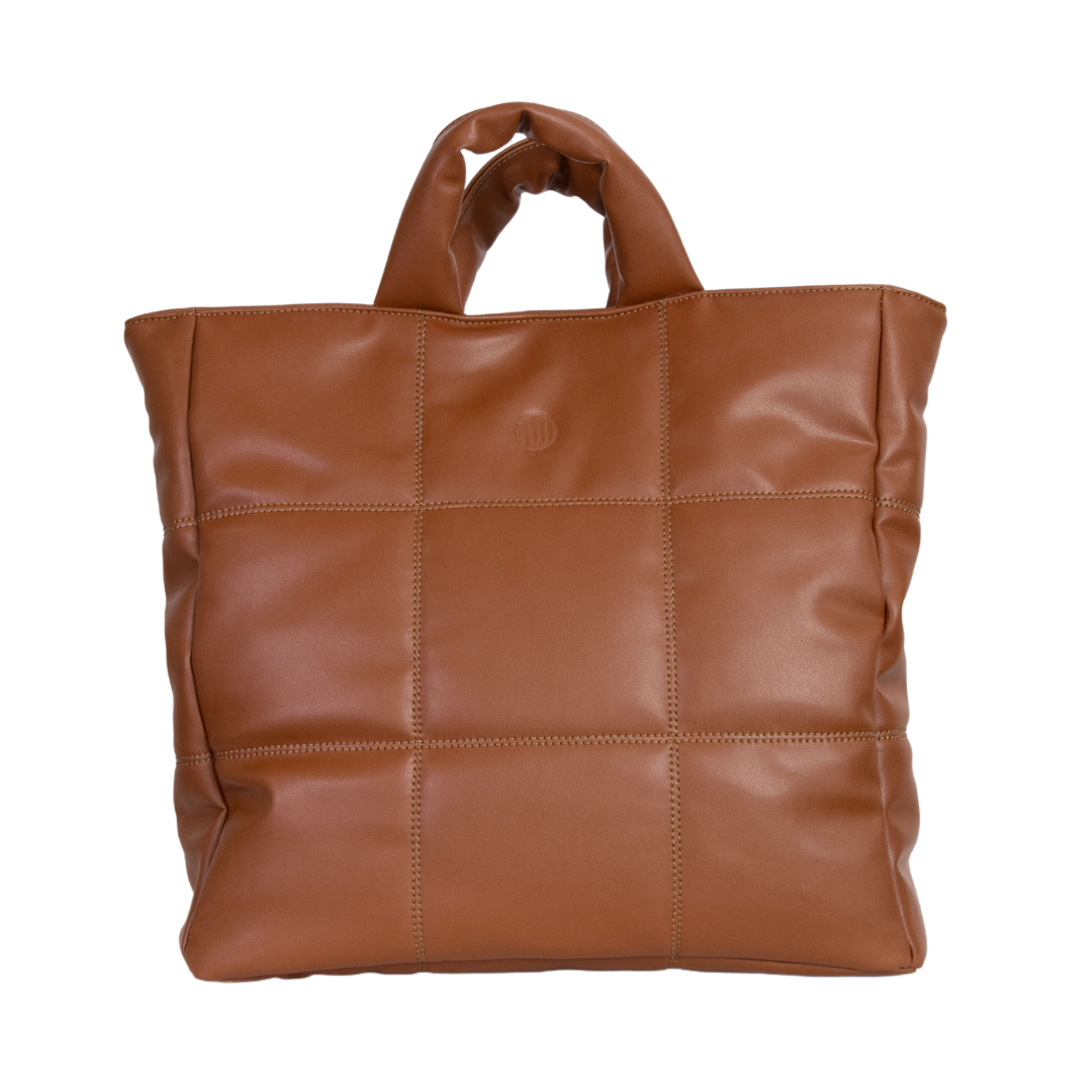 nuuwai Stepptasche "LINN" Caramel Brown