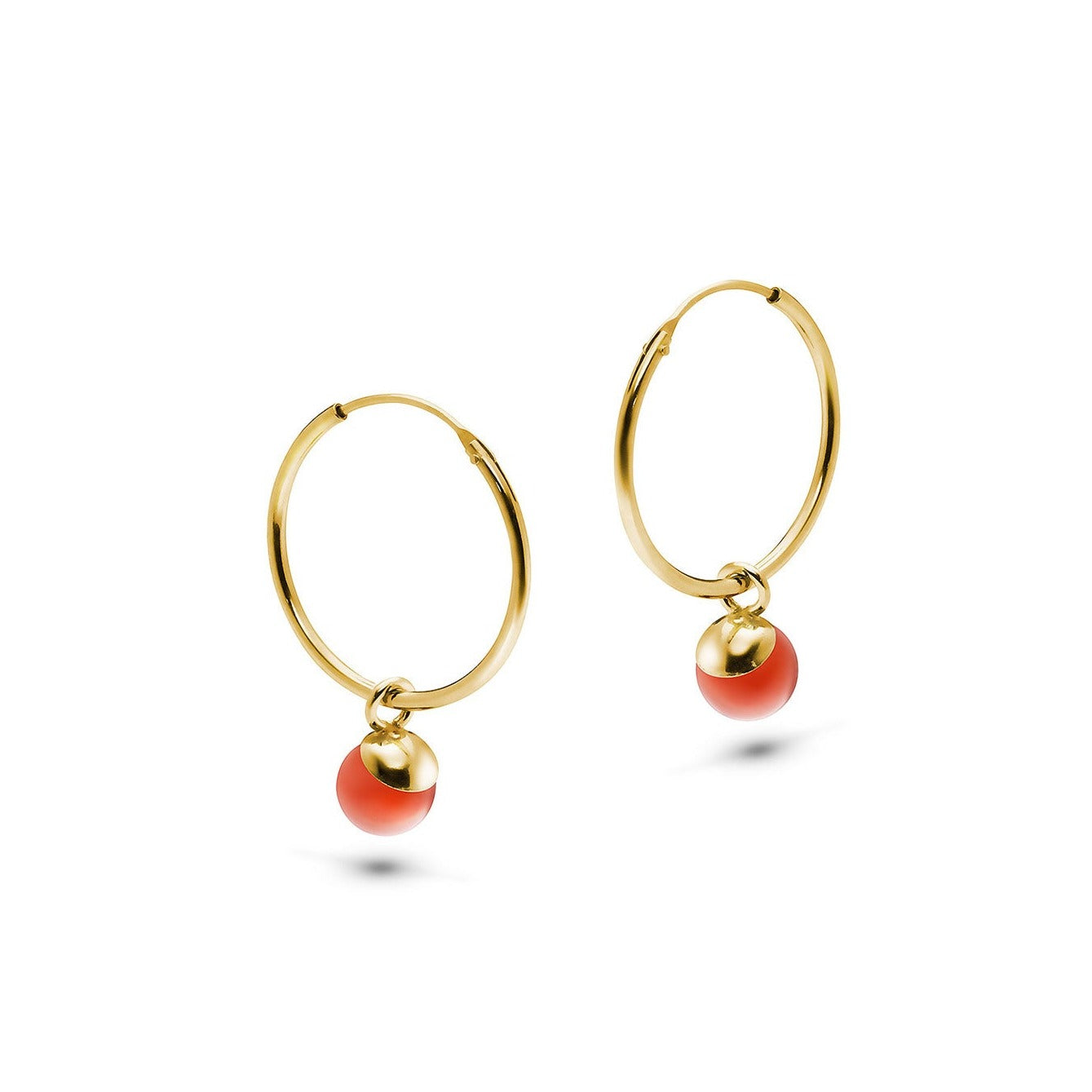 Jukserei Ohrringe "Lea Charm" Gold Red