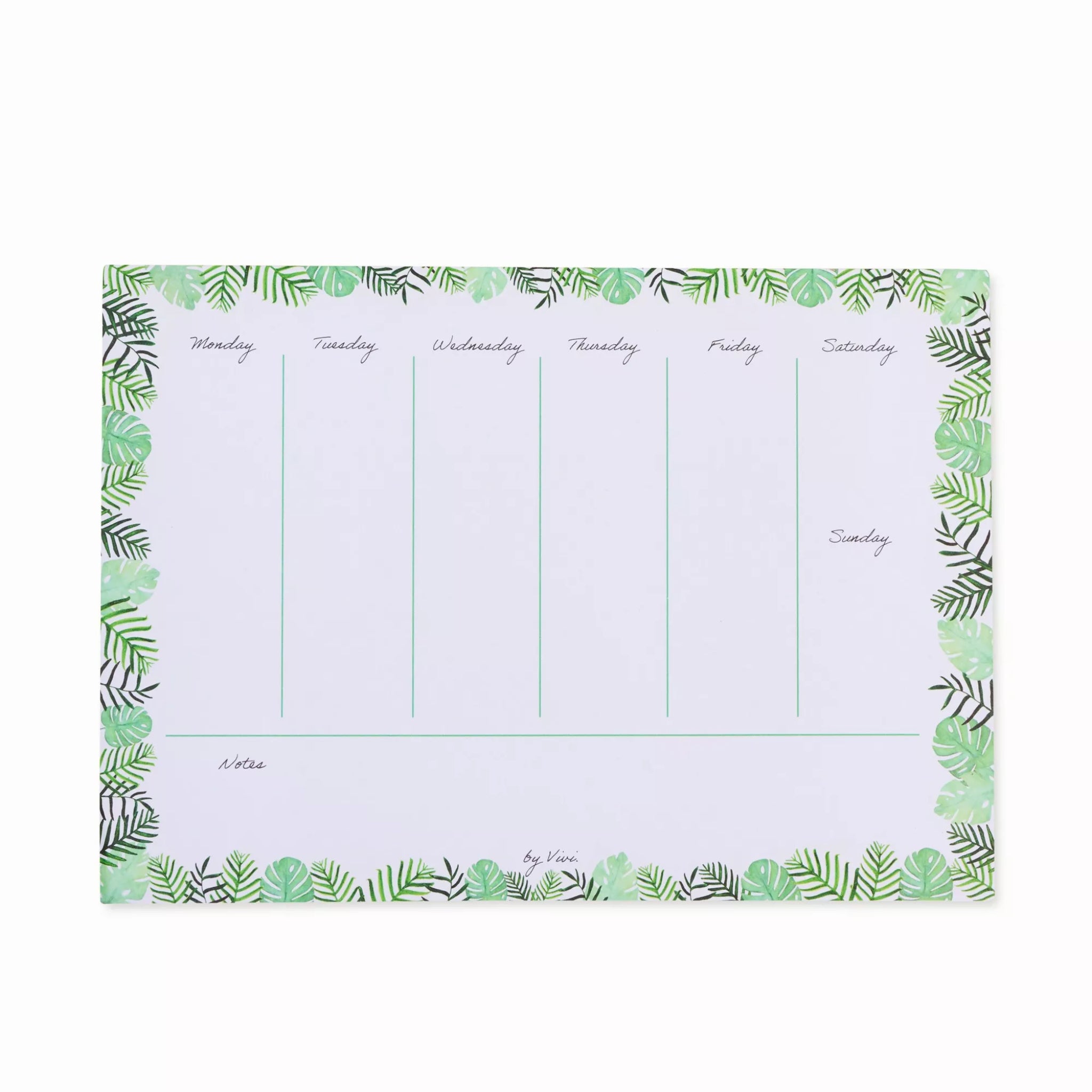 by Vivi Wochenplaner Din A4 Leafs