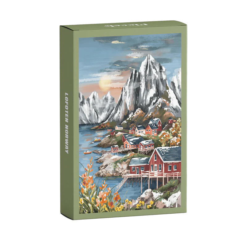 Piecely Mini Puzzle 99 Teile Lofoten Norway 10 x 14 cm