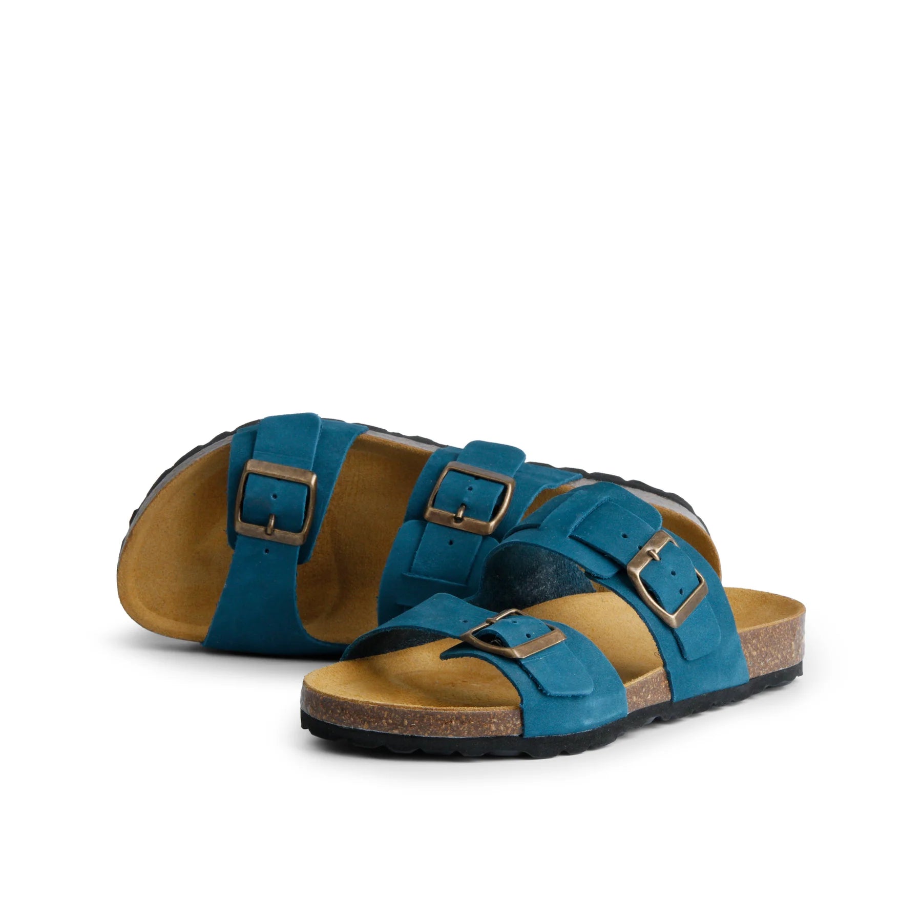 GRAND STEP SHOES Sandalen "Luca Nubuk" Petrol