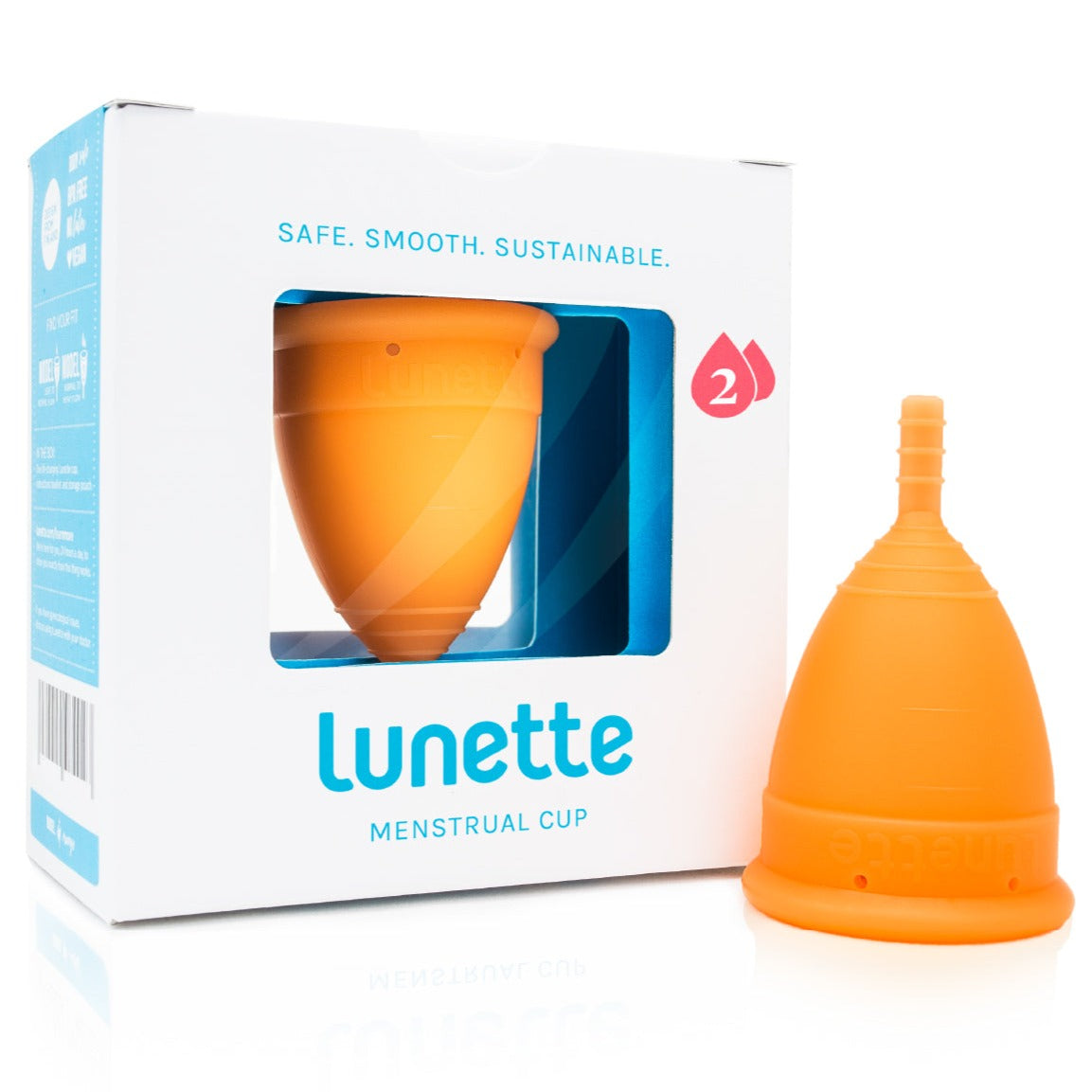Lunette Menstruationstasse Modell 2 Orange