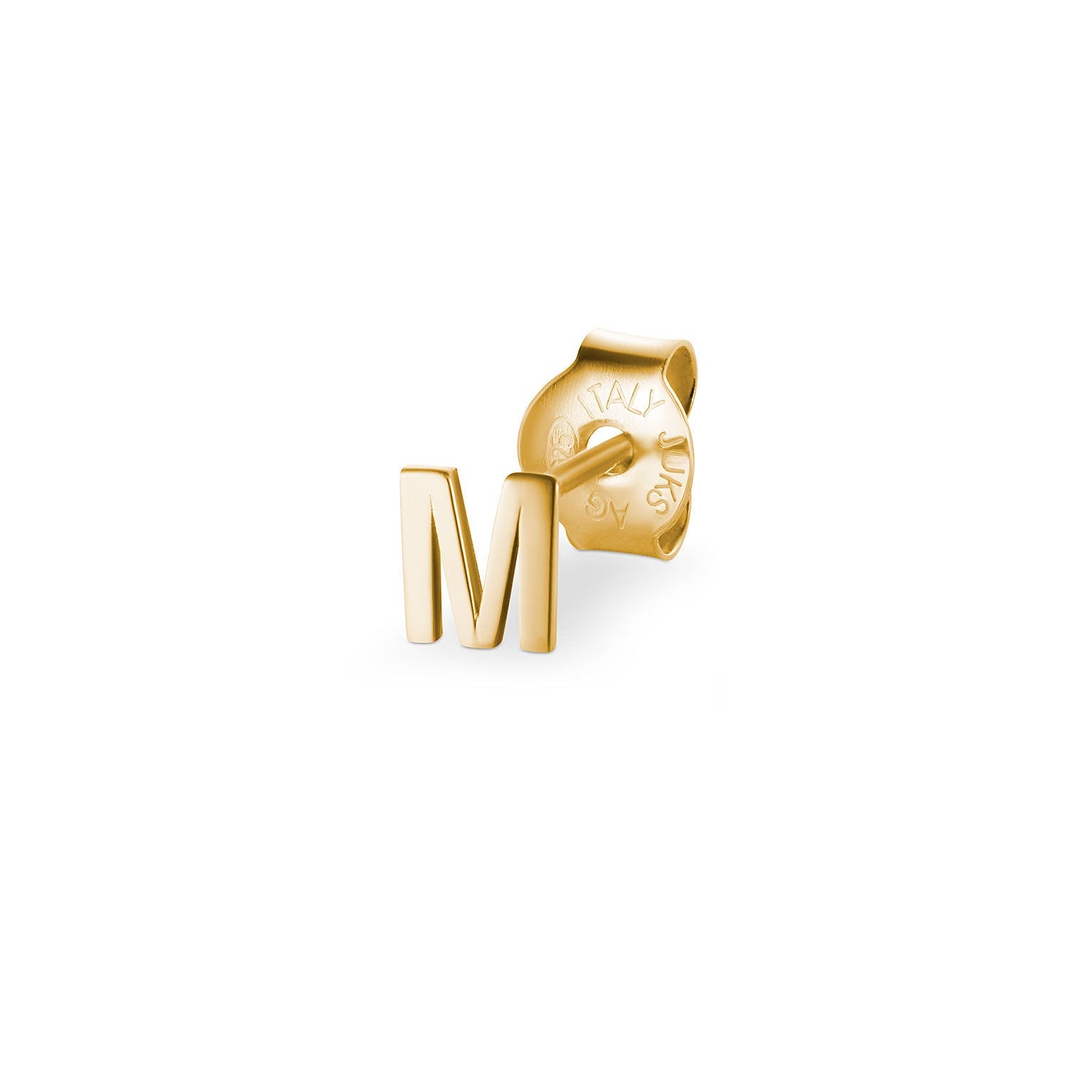 Jukserei Ohrstecker "LETTER" Gold M