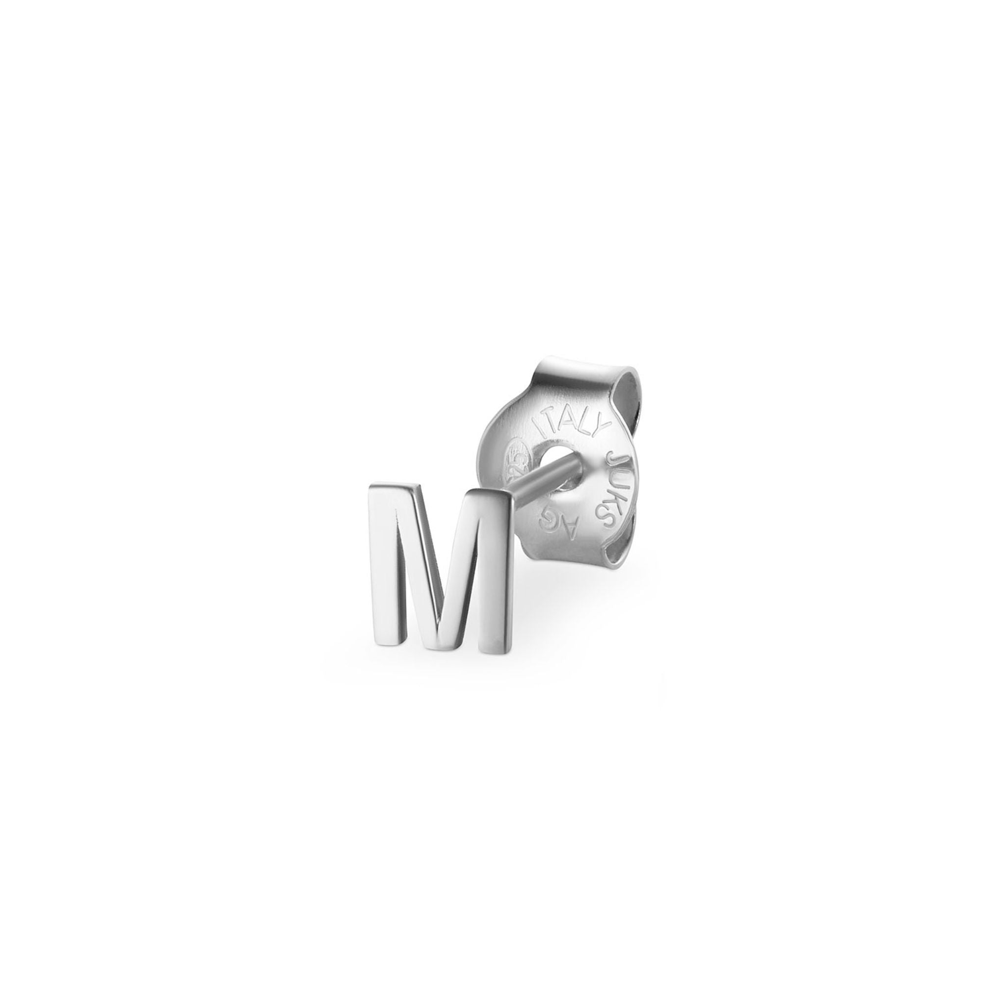 Jukserei Ohrstecker "LETTER" Silber M