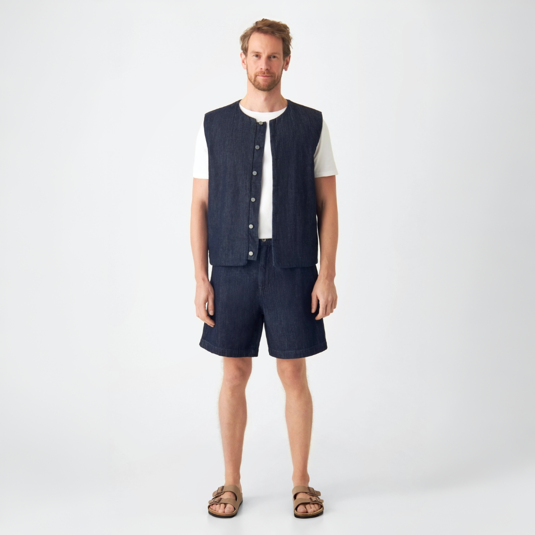 DAWN Denim Männer Shorts "SHORTY" Raw Blue