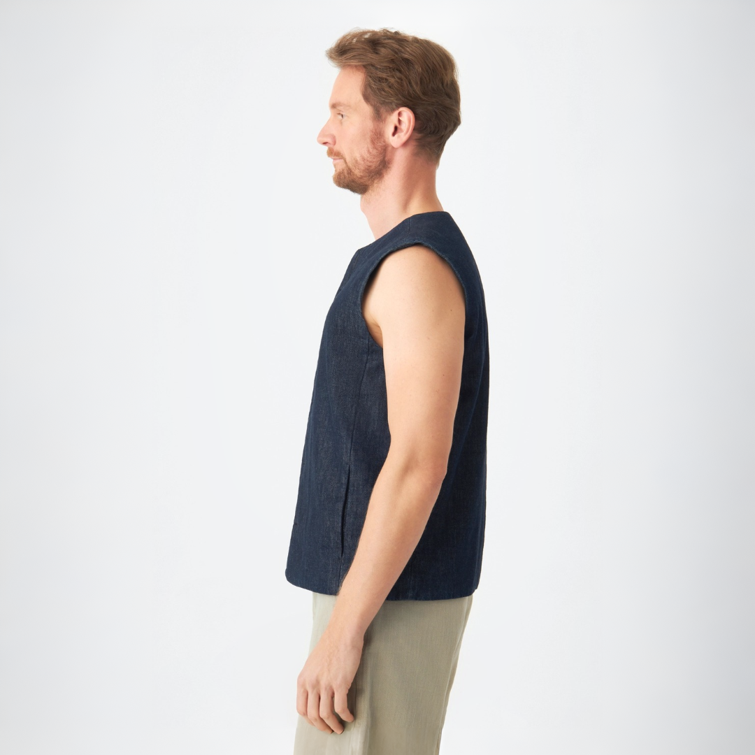 DAWN Denim Männer Weste "KASHEW"