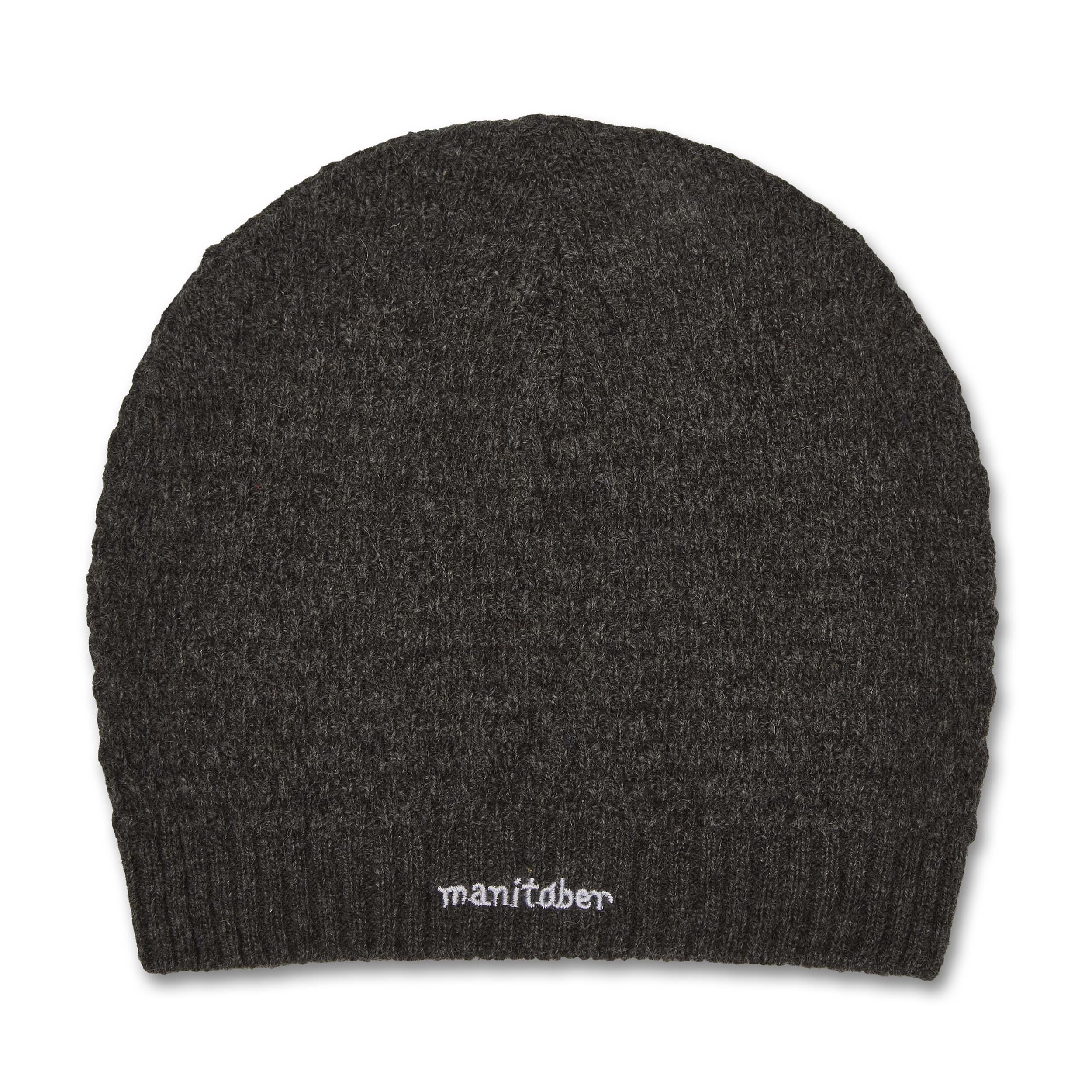 Manitober Kinder Basic Beanie One Size Dark Gray