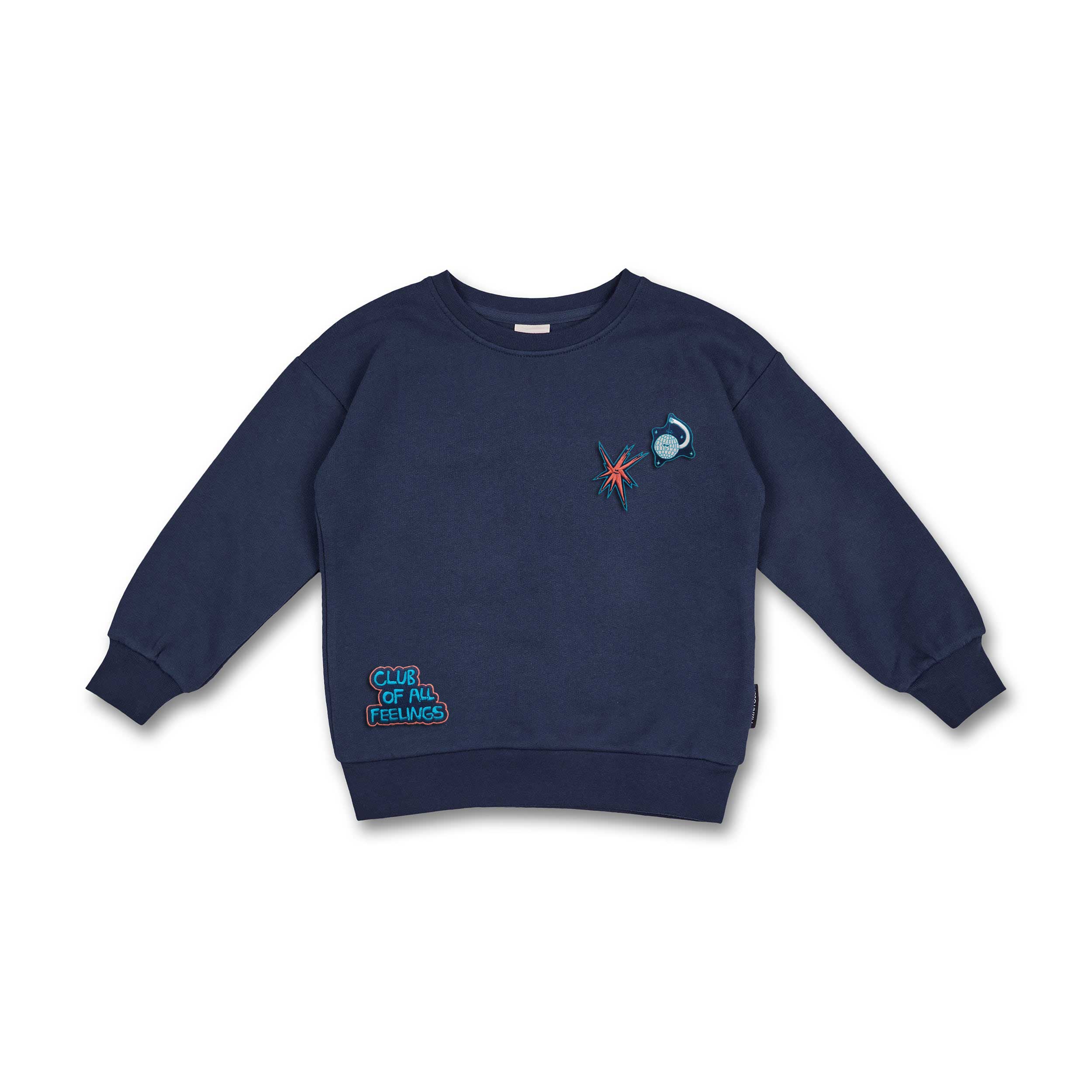 Manitober Kinder Sweatshirt "CLUB OF ALL FEELINGS" 86 92 Navy