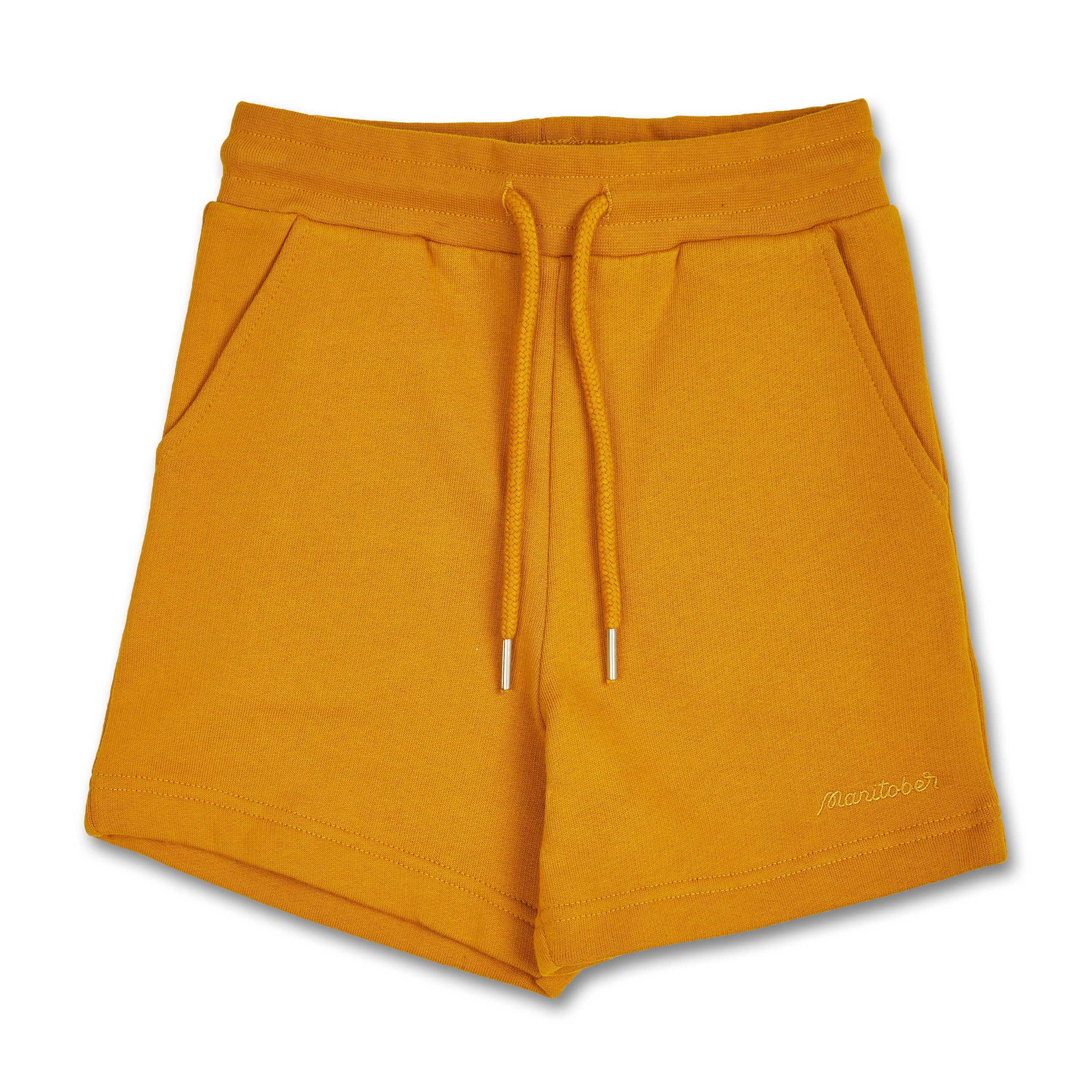 Manitober Kinder Basic Sweatshorts Senfgelb