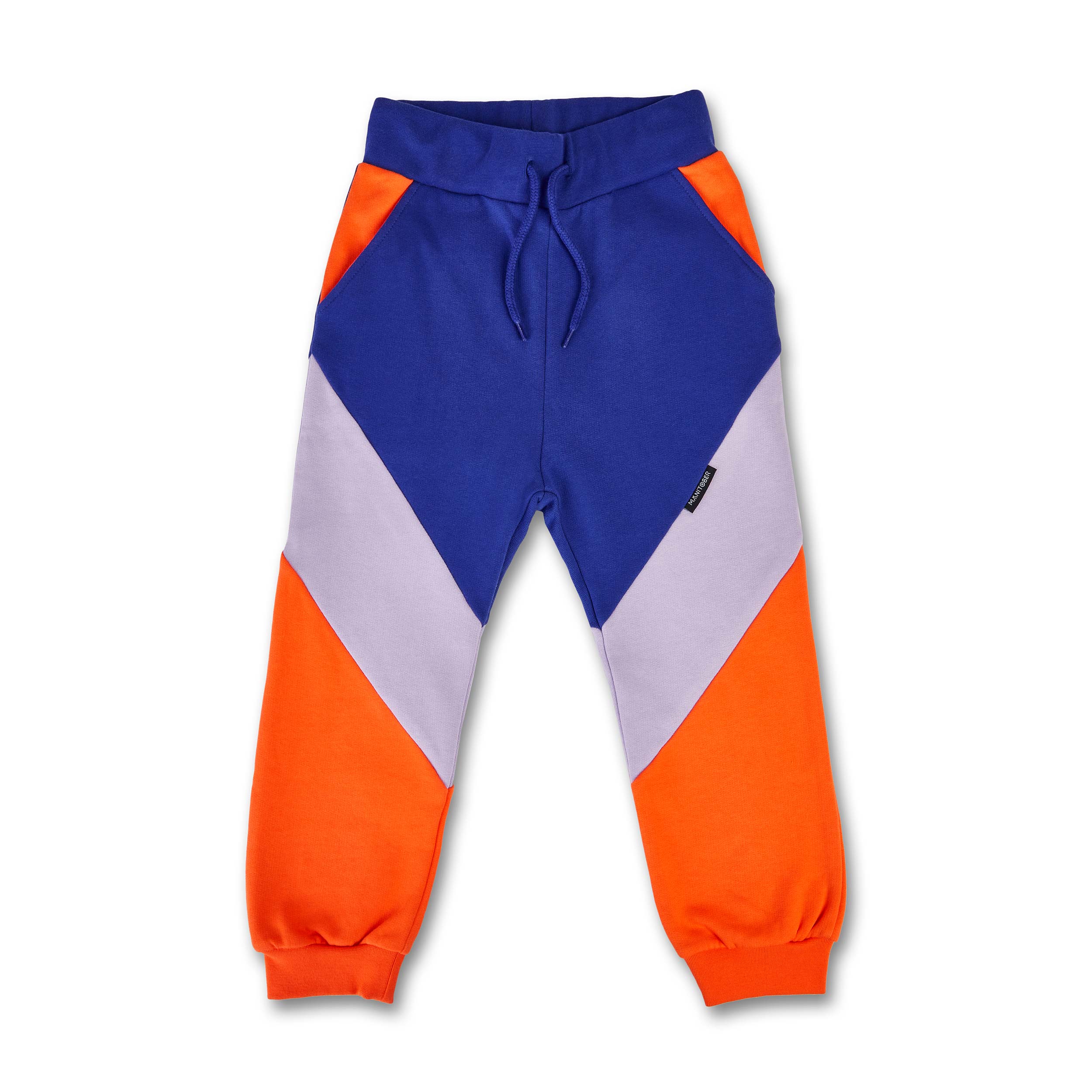 Manitober Kinder Jogginghose "Cut & Sew" 86 92 Orange Lilac Blue