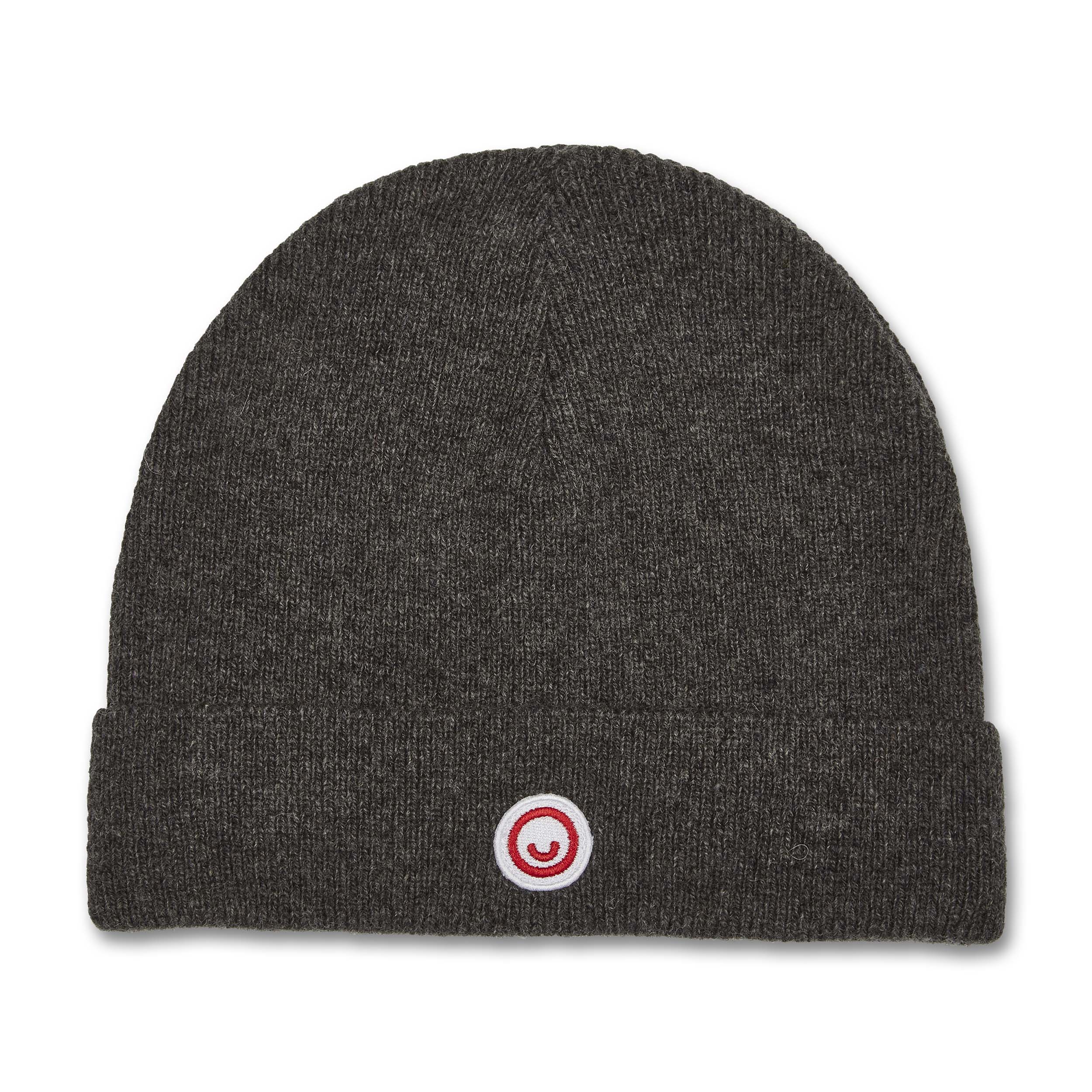 Manitober Kinder Strick Beanie One Size Dark Gray