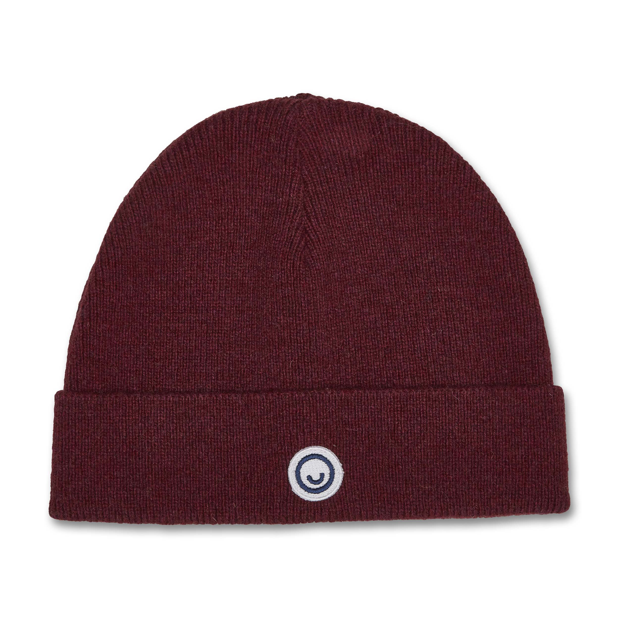 Manitober Kinder Strick Beanie One Size Purple