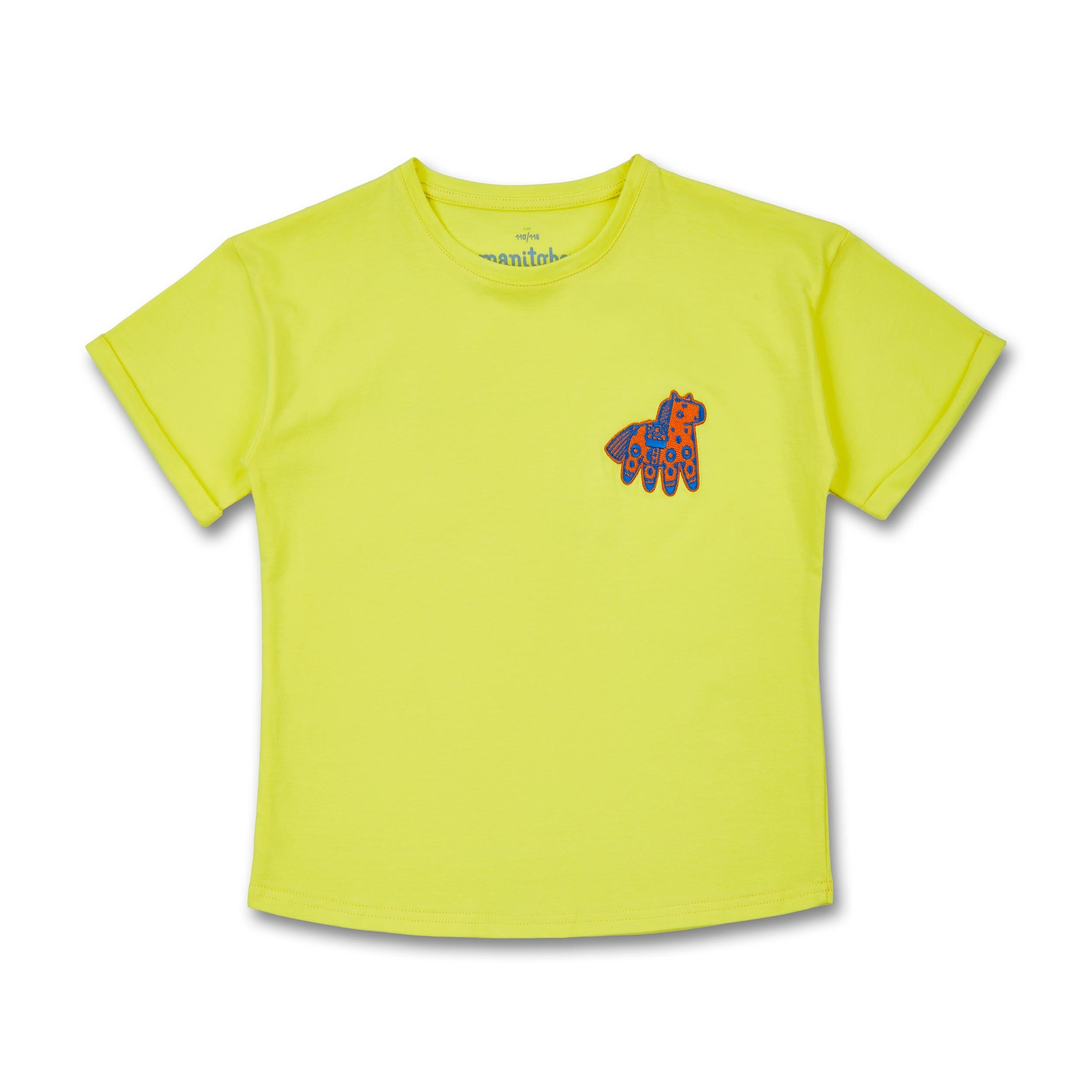 Manitober Kinder T-Shirt "Animals" Yellow