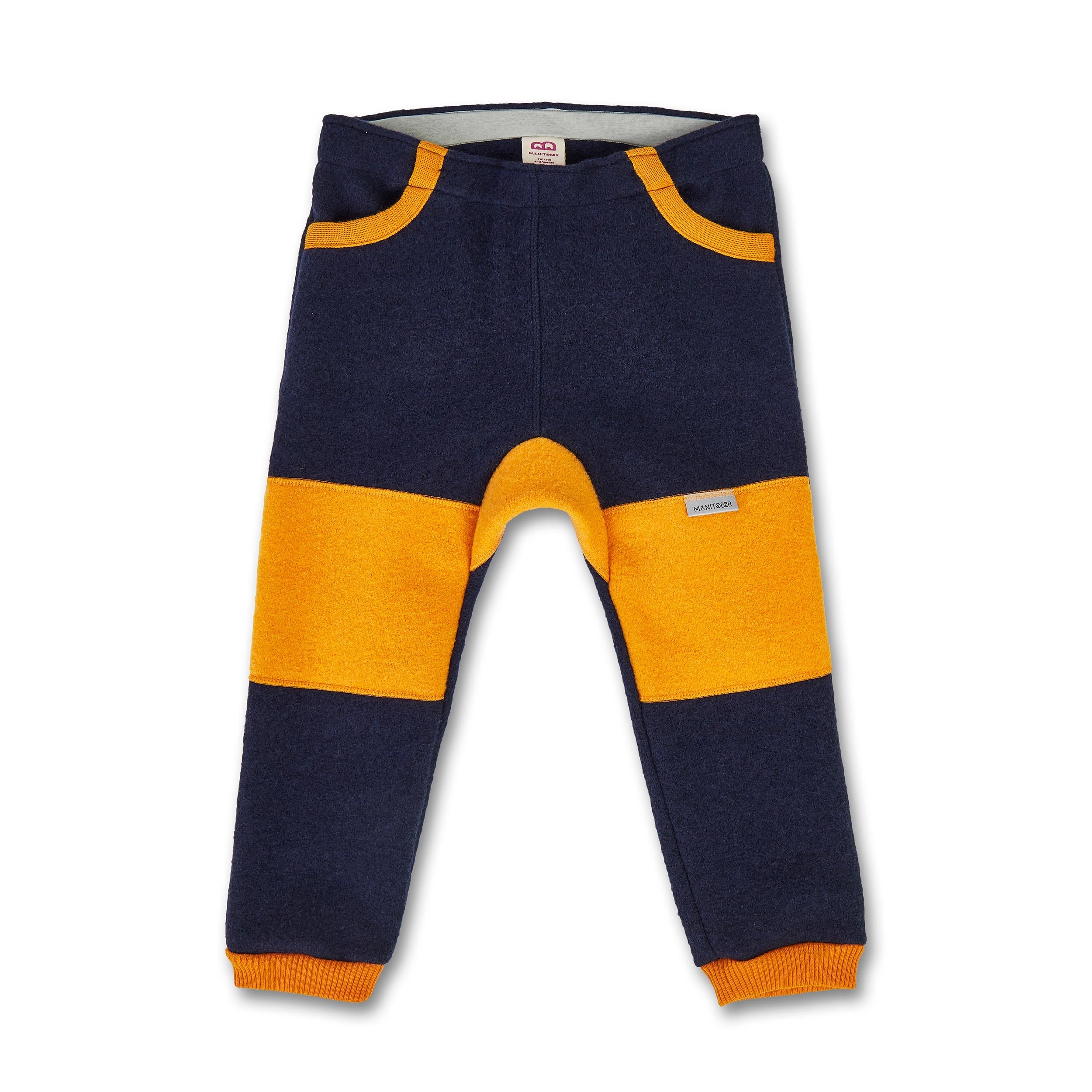 Manitober Kinder Walkhose Navy Yellow