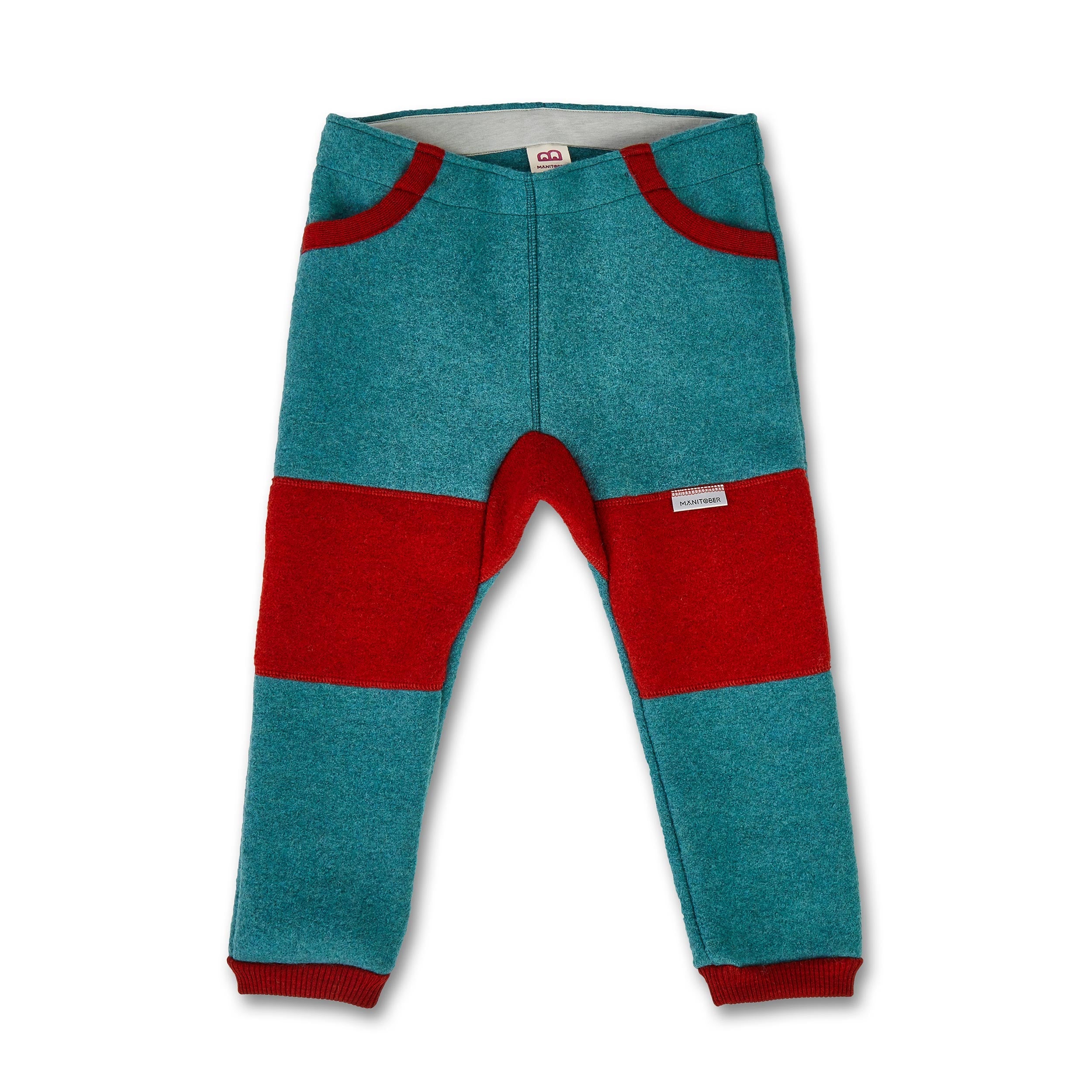 Manitober Kinder Walkhose Petrol Red