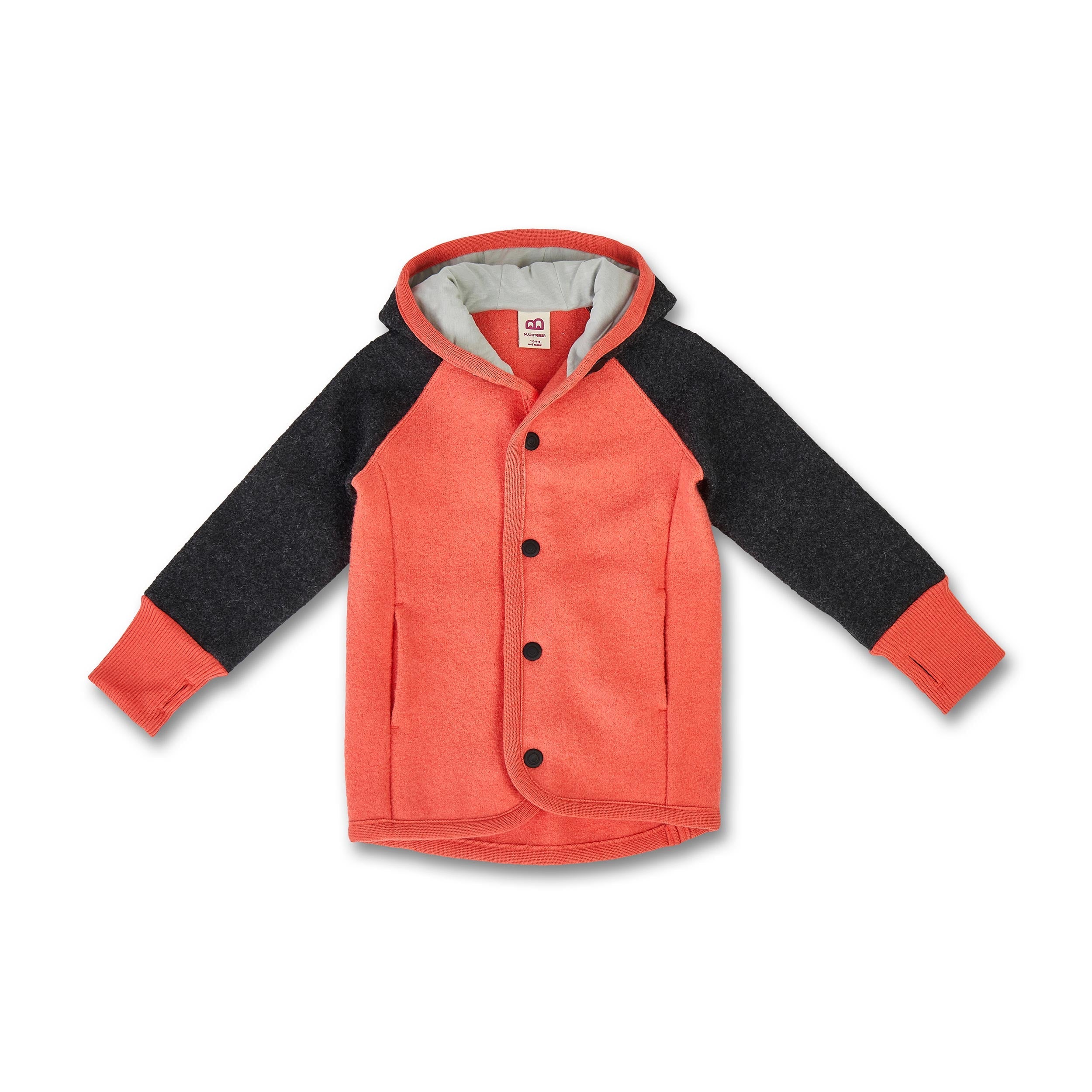 Manitober Kinder Walkjacke 86 92 Coral Gray