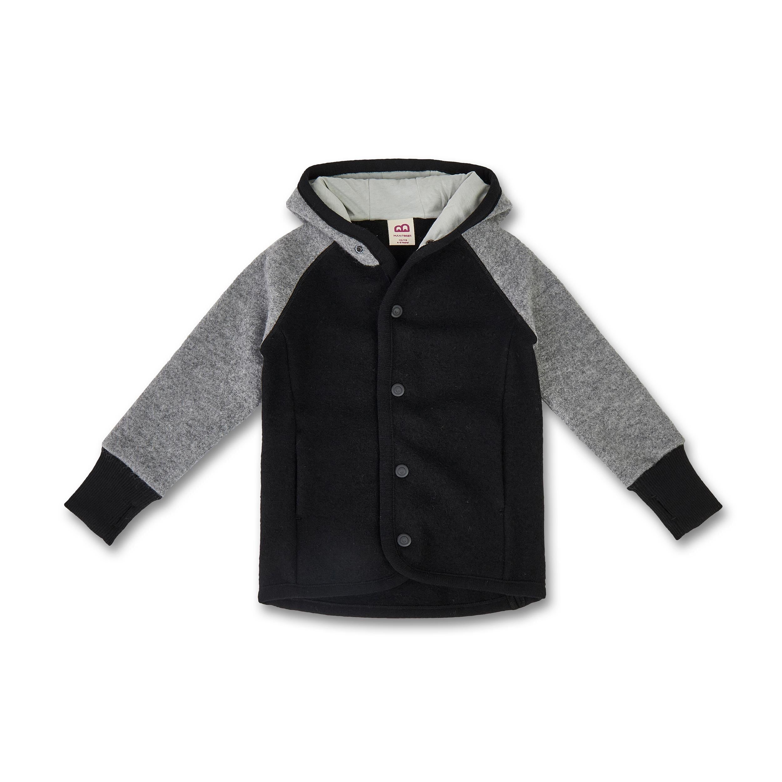Manitober Kinder Walkjacke 86 92 Black Gray