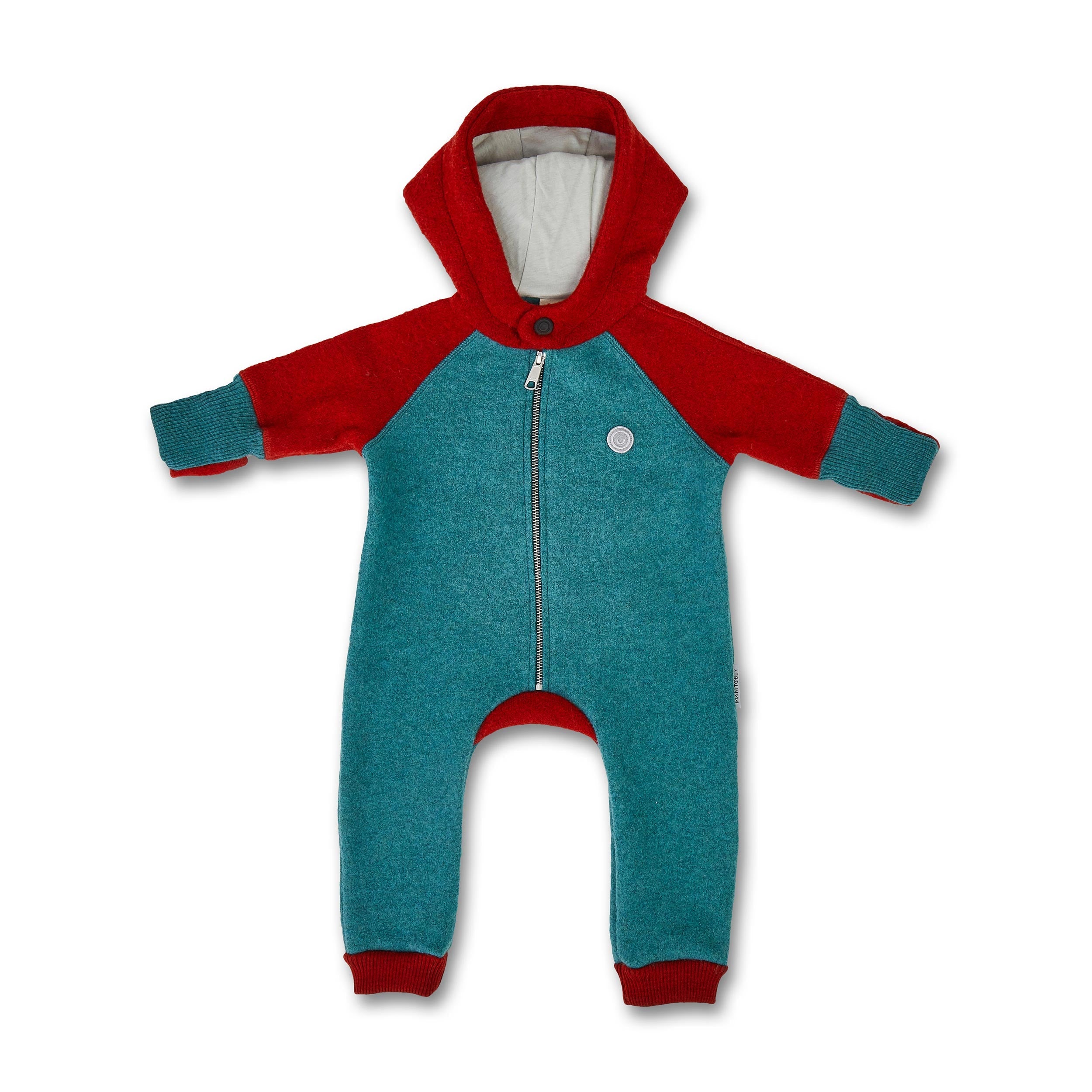 Manitober Kinder Walkoverall Petrol Red 62 68