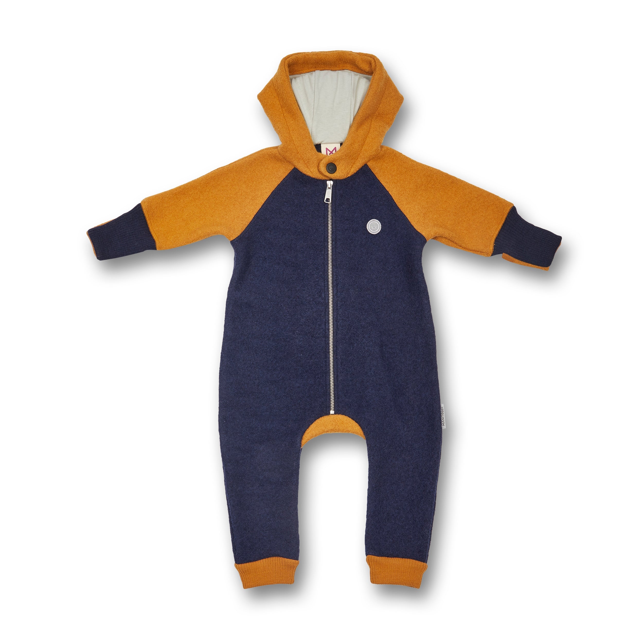 Manitober Kinder Walkoverall Navy Yellow 62 68