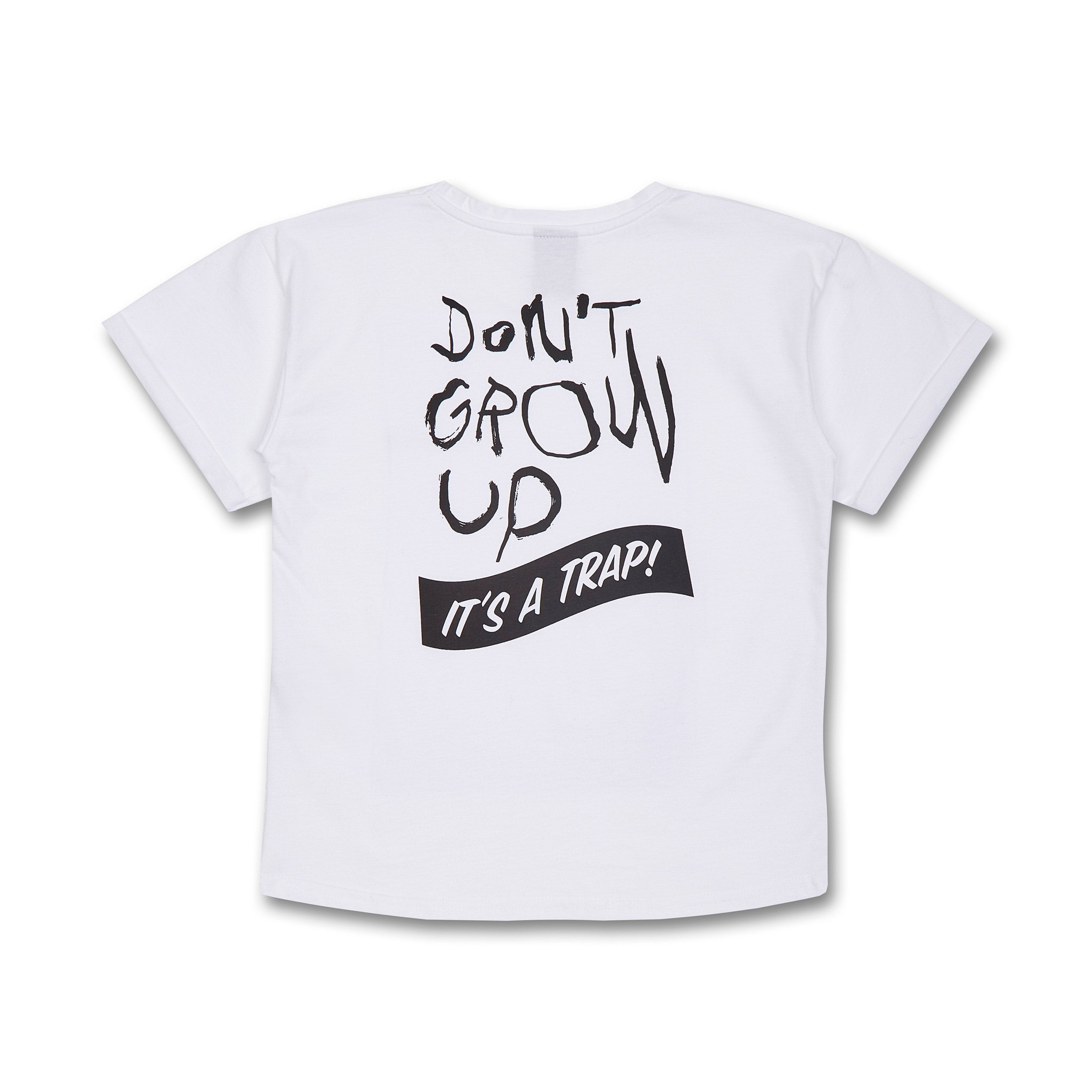 Manitober Kinder Relaxed T-Shirt "Don't Grow up" 74 80 White
