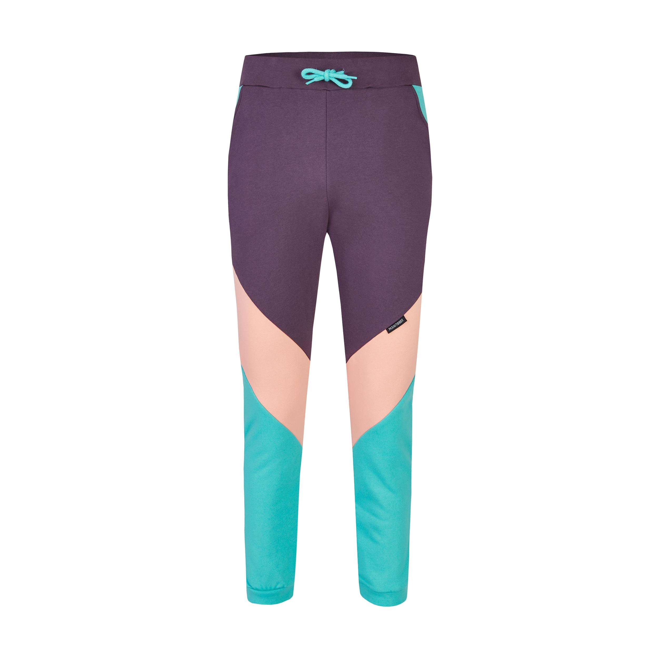 Manitober Unisex Jogginghose "Cut & Sew" XS Mint Apricot Aubergine