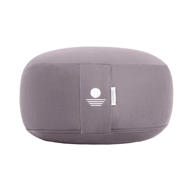 Inner Peace Meditationskissen Rund Anthrazit 30 x 16 cm