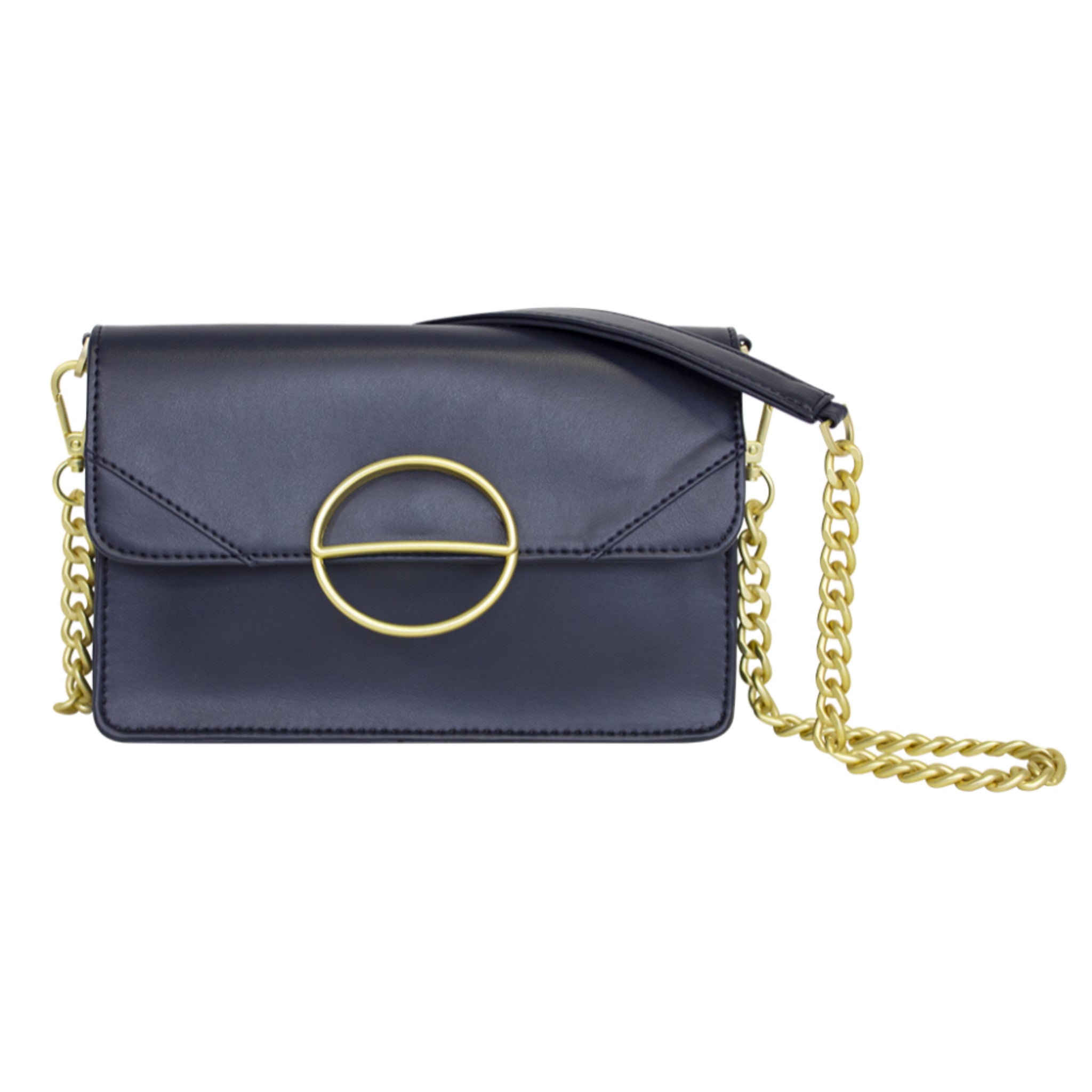 nuuwai Vegane Clutch "MILA" Midnight Blue