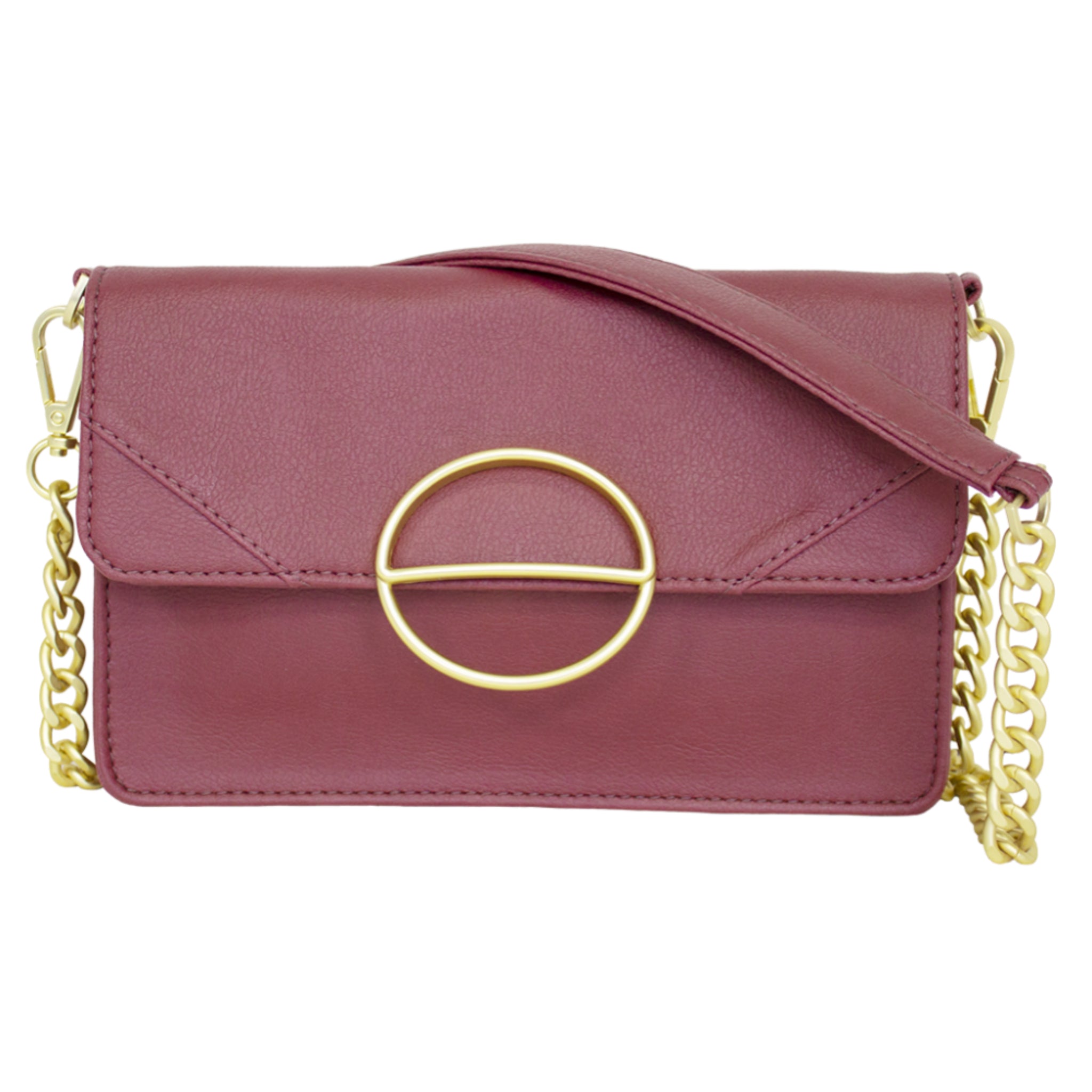 nuuwai Vegane Clutch "MILA" Red Berry