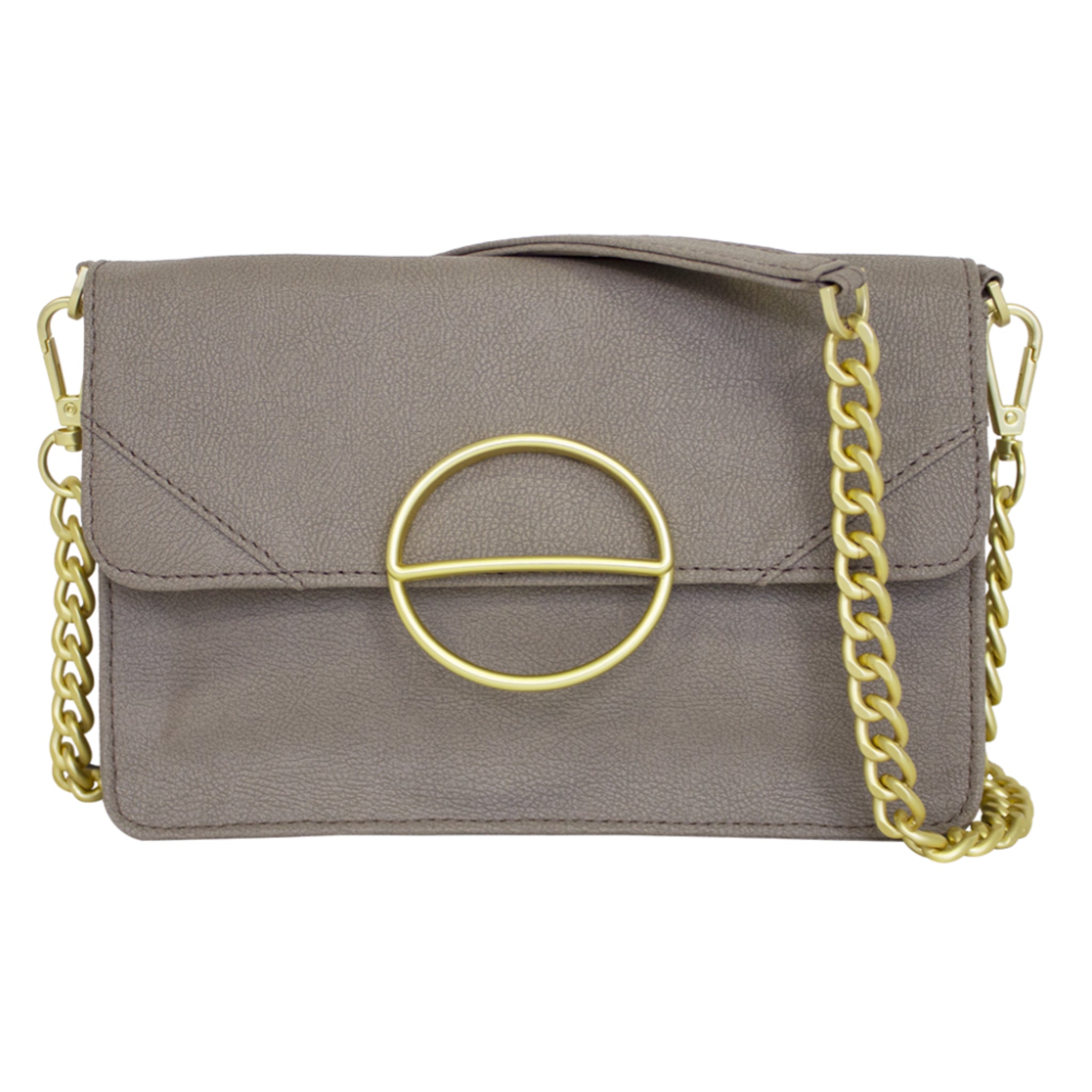 nuuwai Vegane Clutch "MILA" Soft Taupe