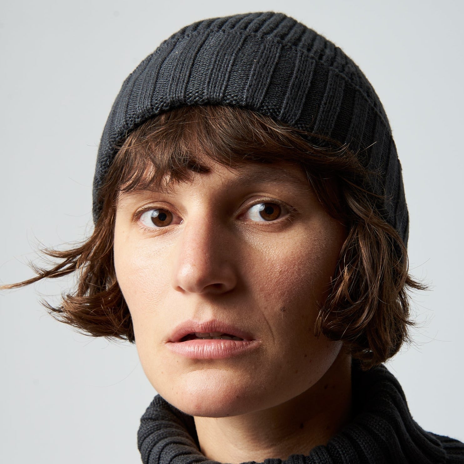 AFORAWORLD Beanie "MORA" Unisex Blaugrau