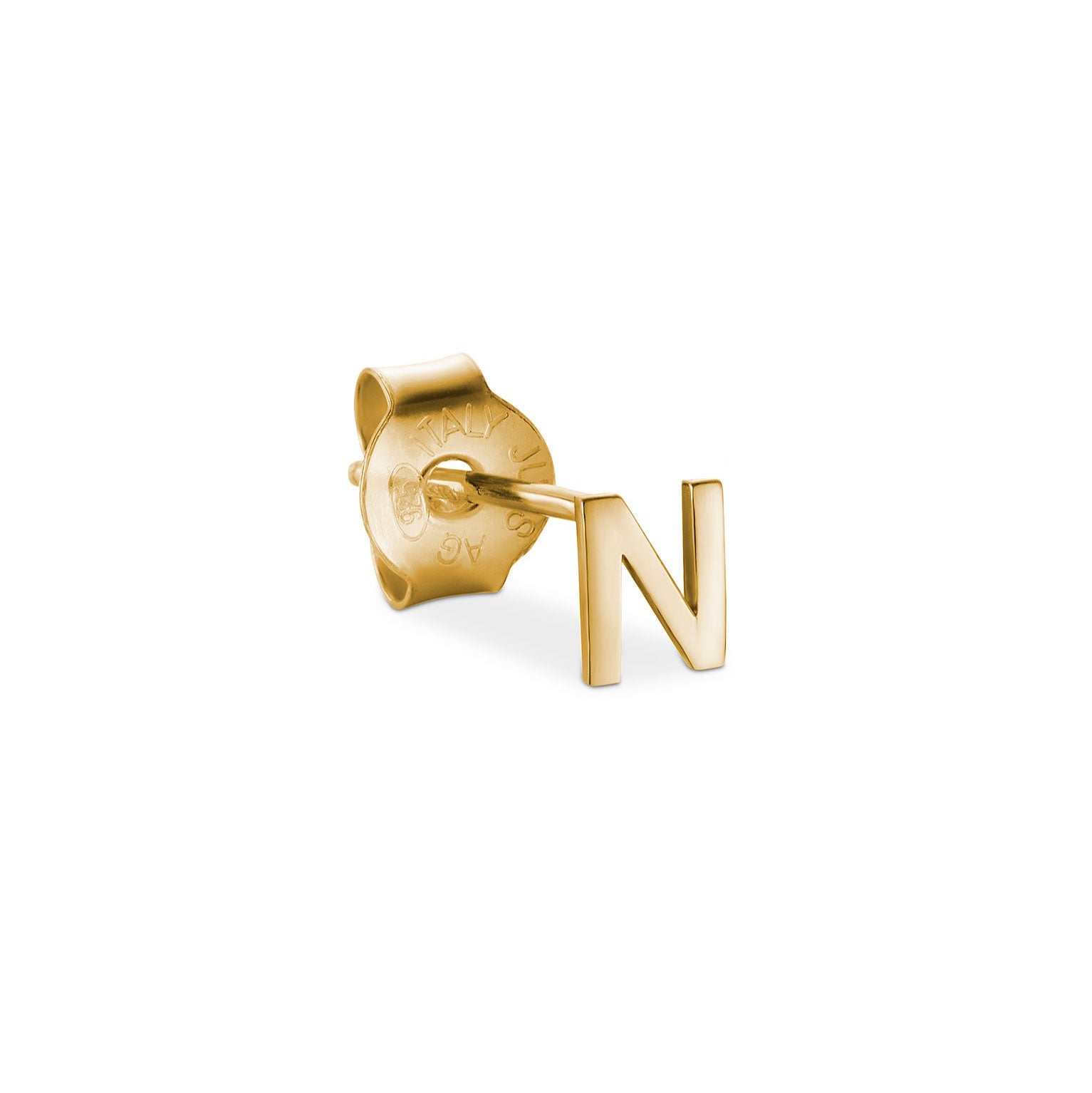 Jukserei Ohrstecker "LETTER" Gold N