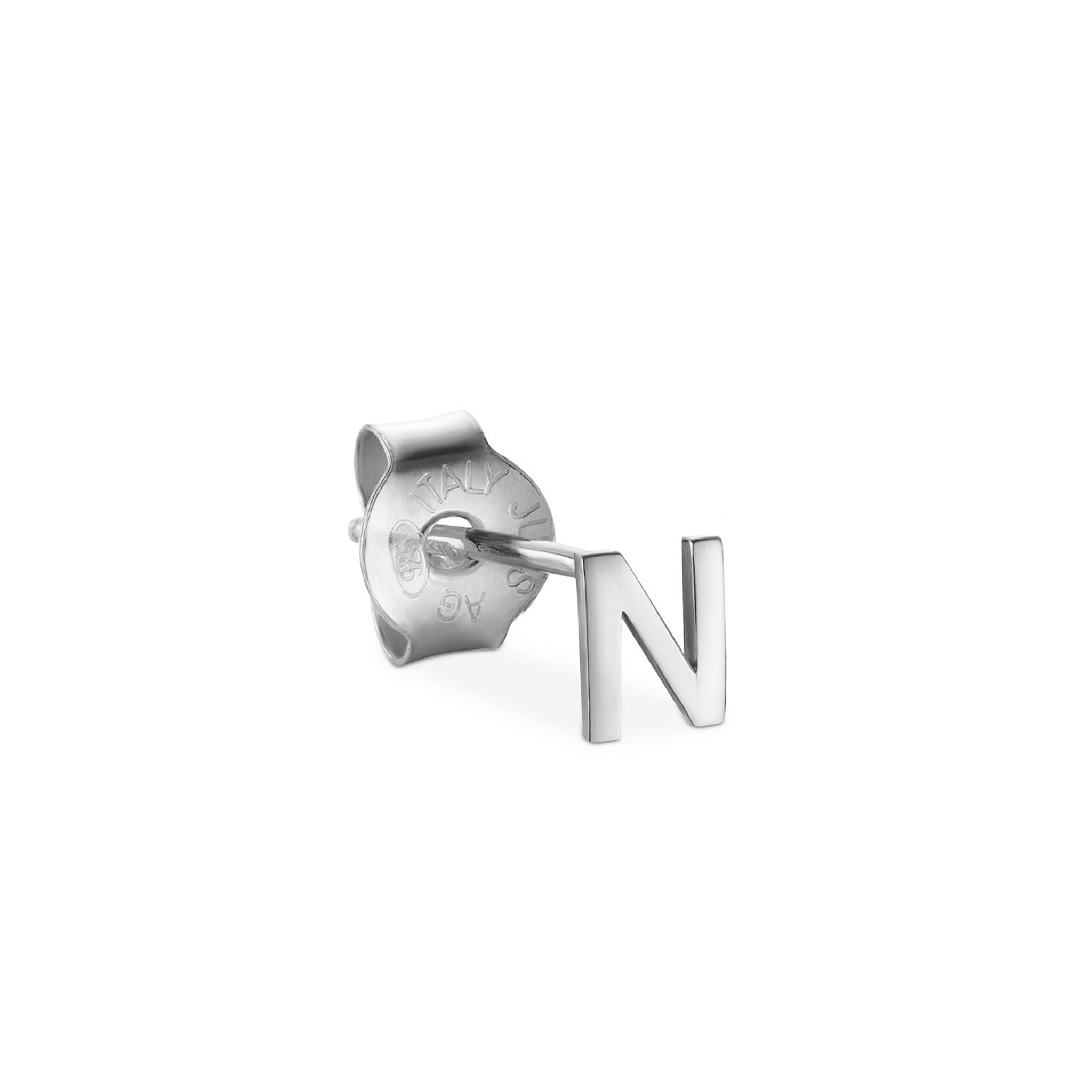 Jukserei Ohrstecker "LETTER" Silber N