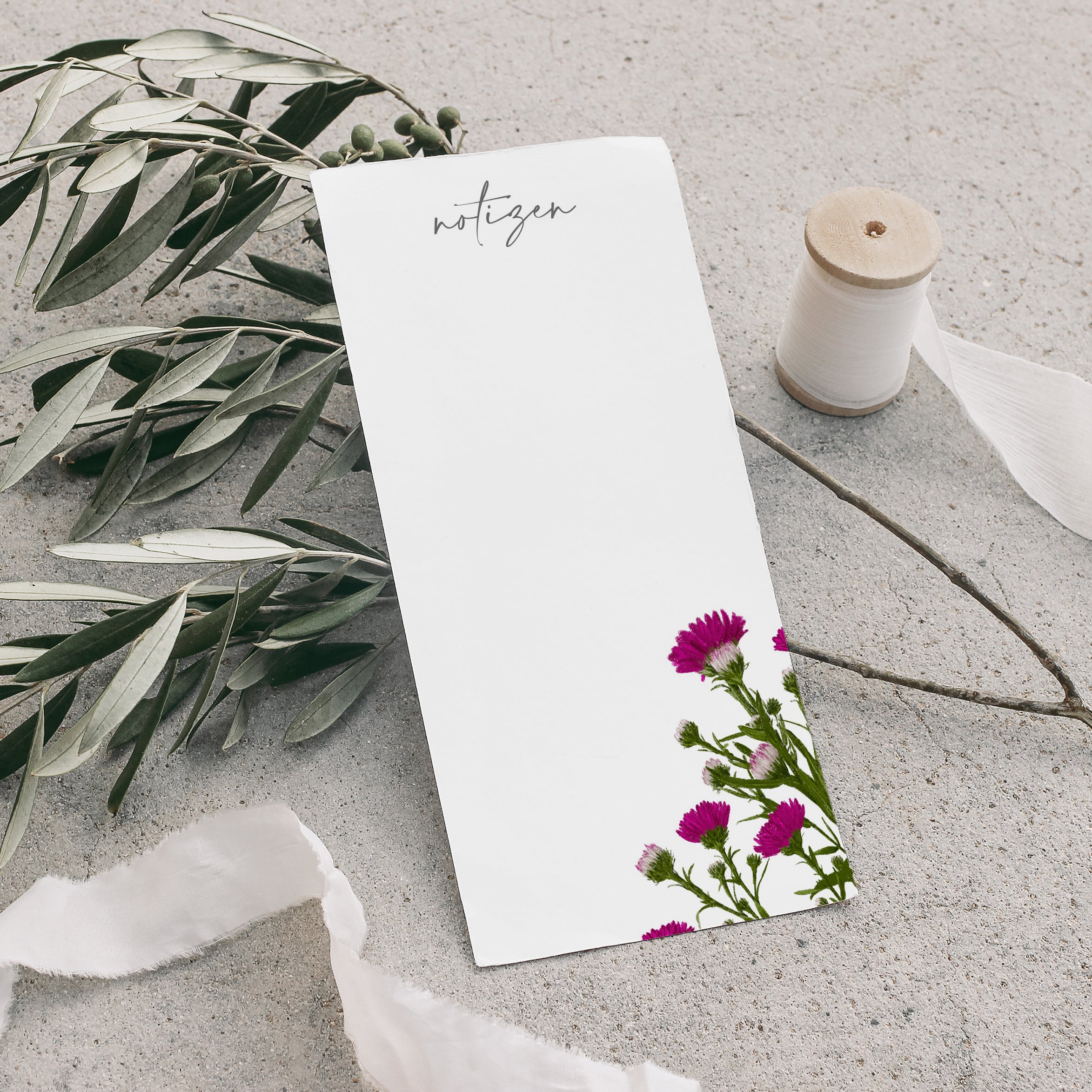 Wildblumen Atelier Notizblock