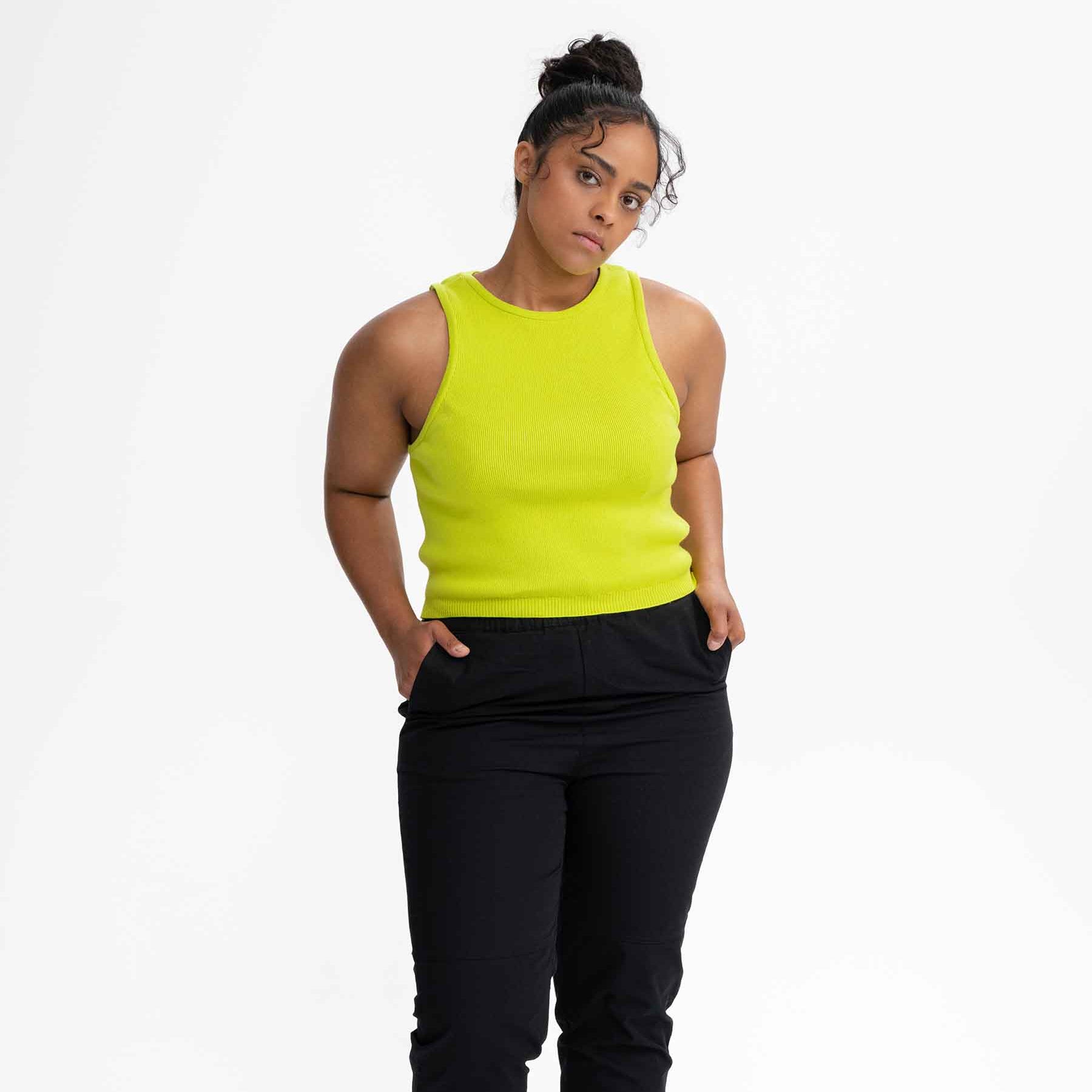 MELA Damen Strick Top "NIKARA" Kiwi