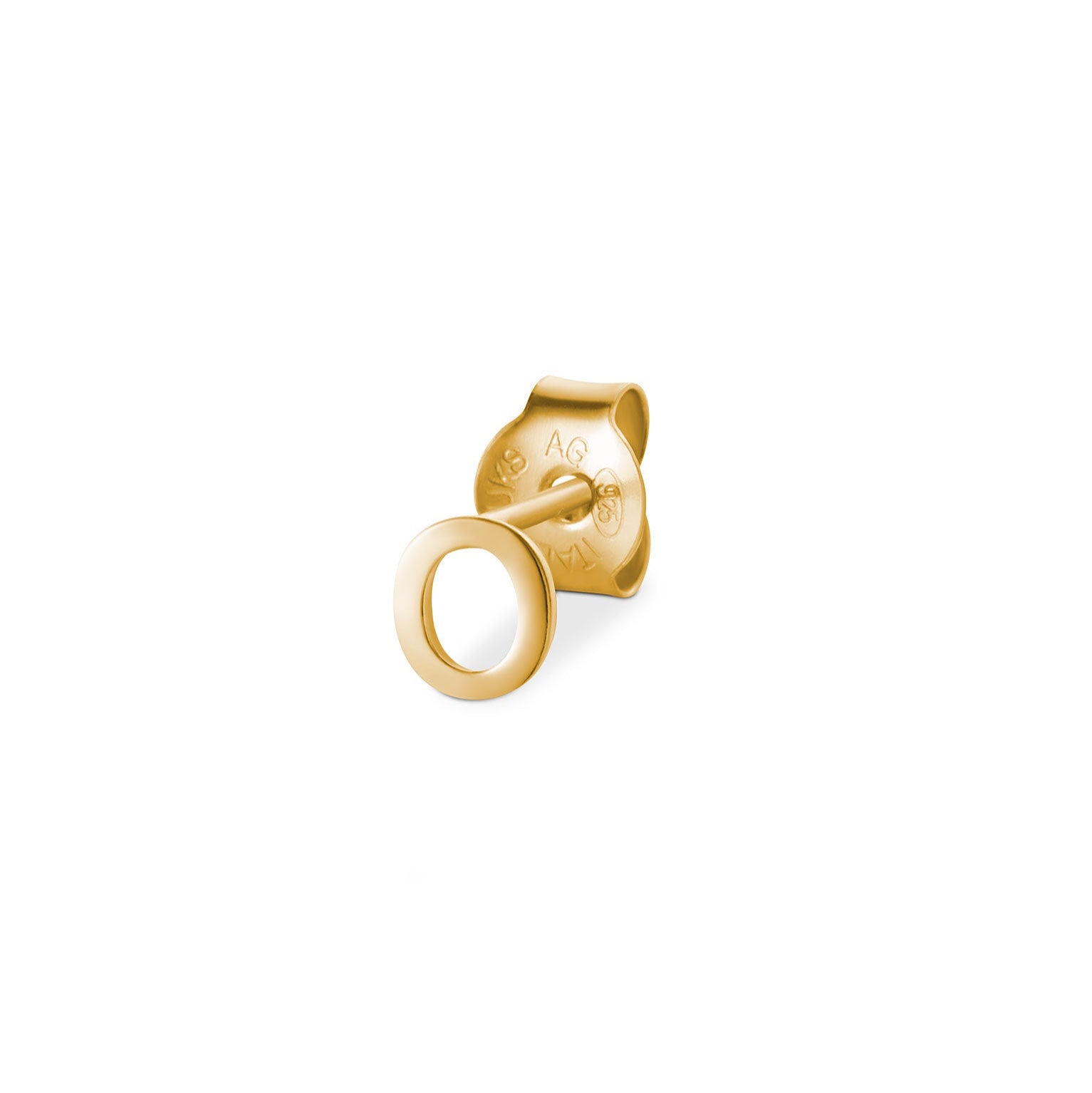 Jukserei Ohrstecker "LETTER" Gold O
